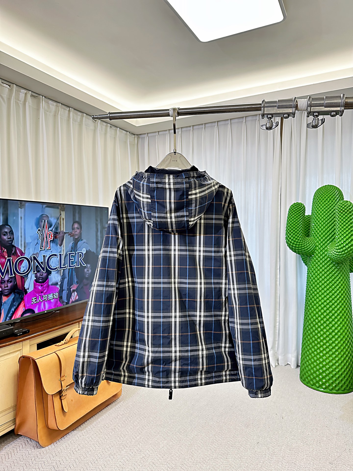 BUR｜25ss新款 双面两穿格纹连帽外套码数S-M-L-XL-2XL 男女同款 现货发售经典双面可穿外