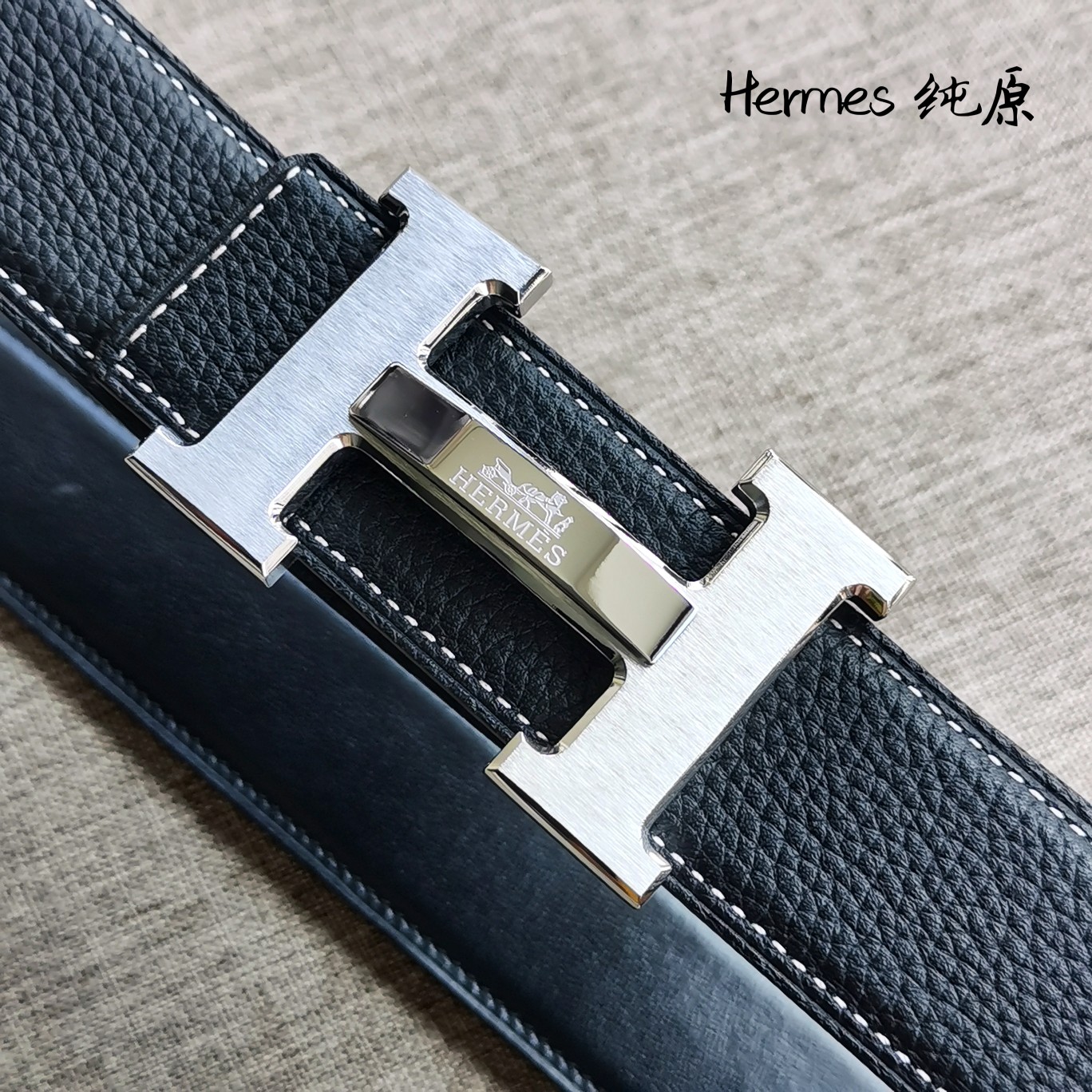 爆款Hermès爱马仕双面原版原单品质进口头层牛皮寸半38mm配官网H扣！
