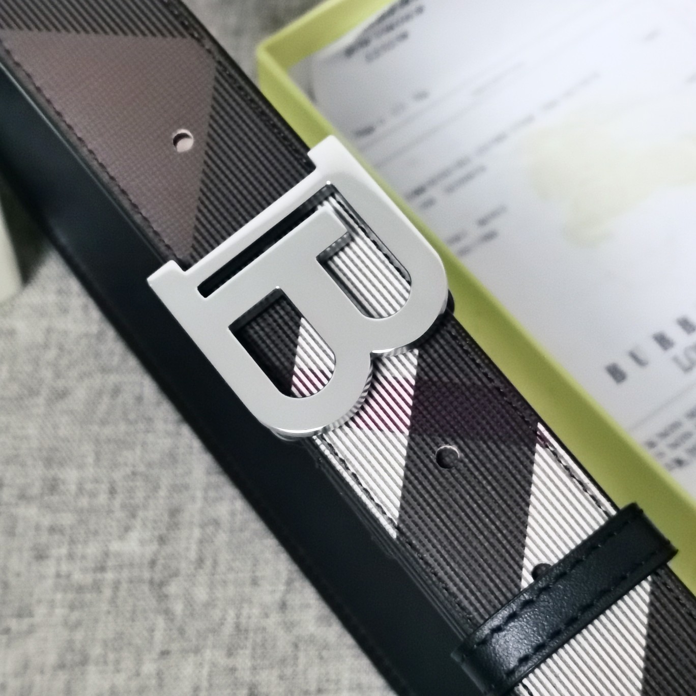 巴宝莉原单质量新款男士腰带进口小牛皮皮带专柜同步新款Burberry博柏利休闲款宽度3.5cm