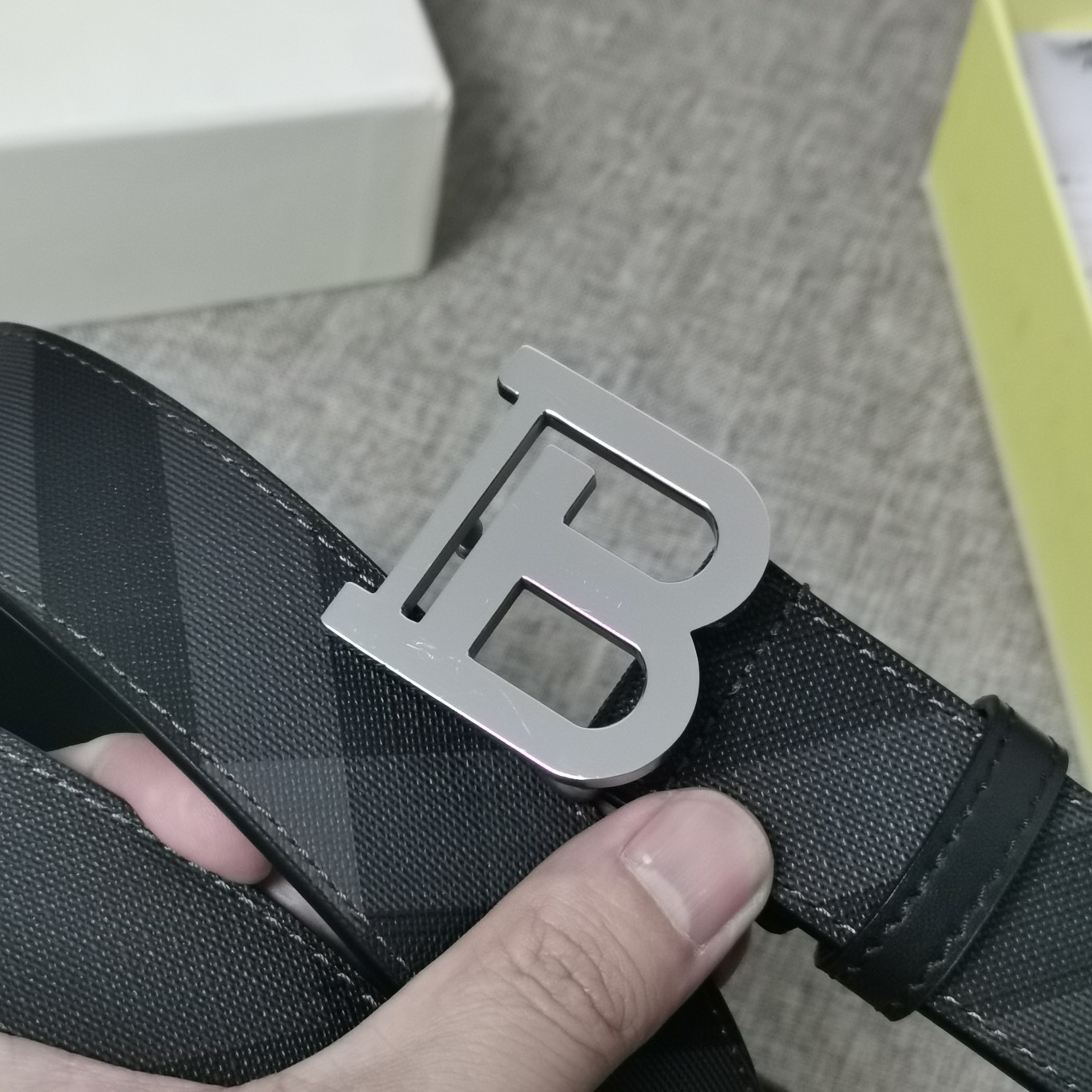 巴宝莉原单质量新款男士腰带进口小牛皮皮带专柜同步新款Burberry博柏利休闲款宽度3.5cm