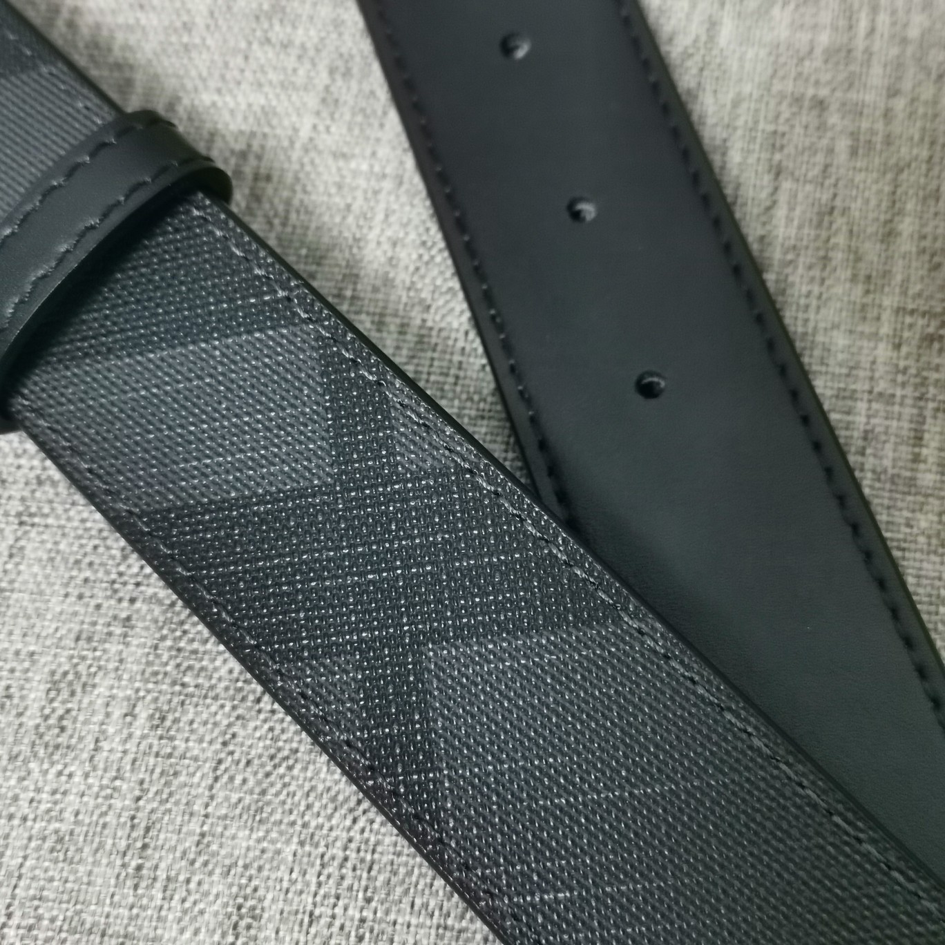 巴宝莉原单质量新款男士腰带进口小牛皮皮带专柜同步新款Burberry博柏利休闲款宽度3.5cm