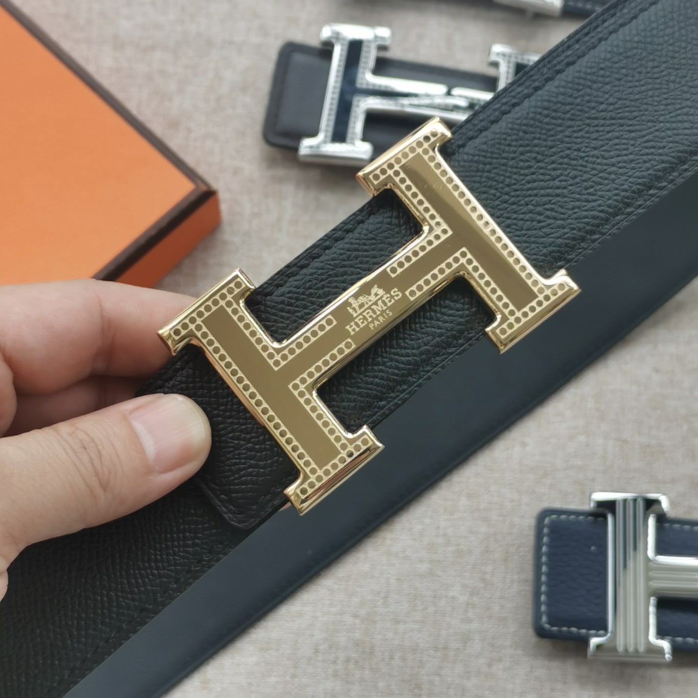 Hermes-[正]双面原版皮配精钢五金扣防刮耐磨不褪色轻奢有品位精品原单品质精工制作细节看图实物拍摄高