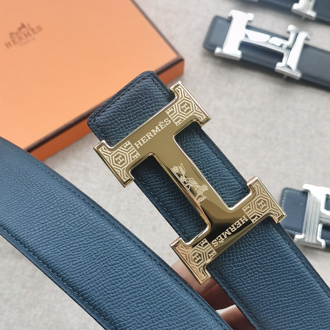 Hermes-[正]双面原版皮配精钢五金扣防刮耐磨不褪色轻奢有品位精品原单品质精工制作细节看图实物拍摄高