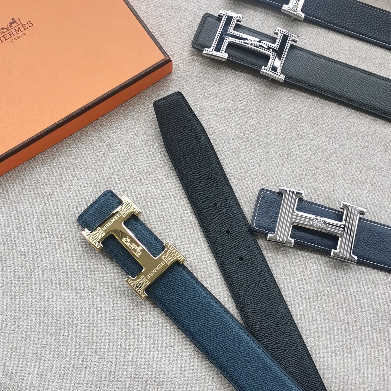 Hermes-[正]双面原版皮配精钢五金扣防刮耐磨不褪色轻奢有品位精品原单品质精工制作细节看图实物拍摄高