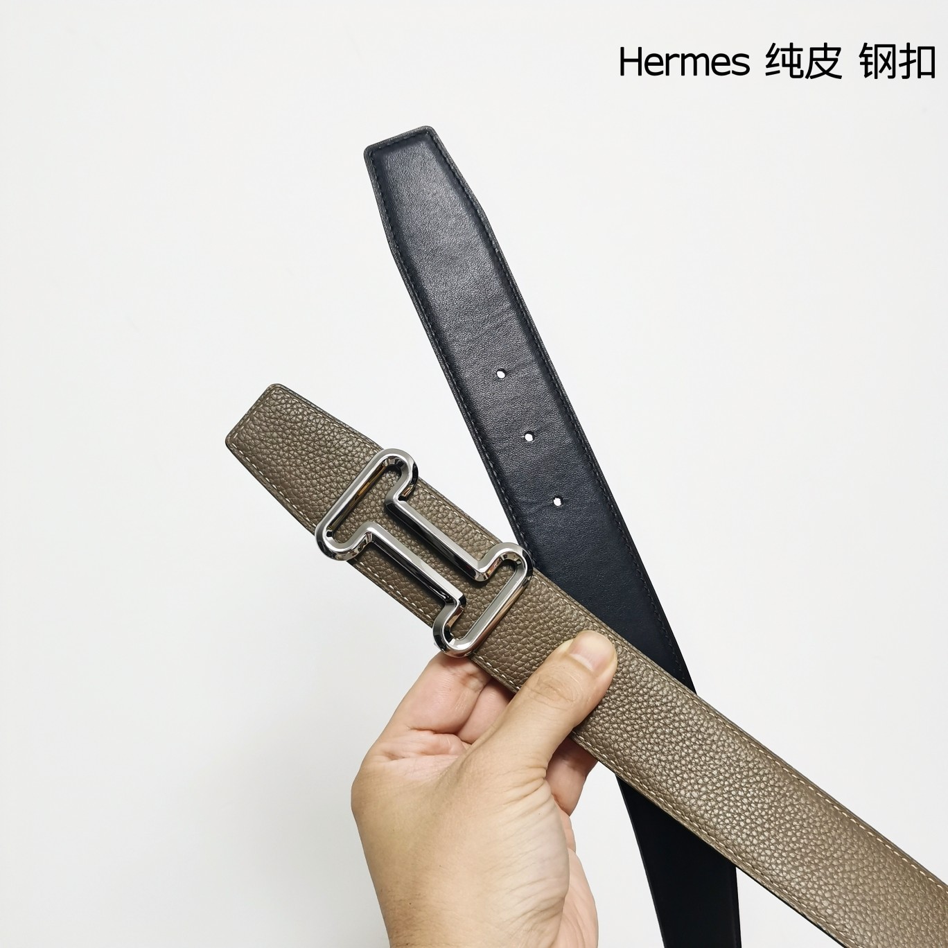 Hermes双面原版小牛皮精钢五金防刮耐磨不褪色轻奢有品位精品！