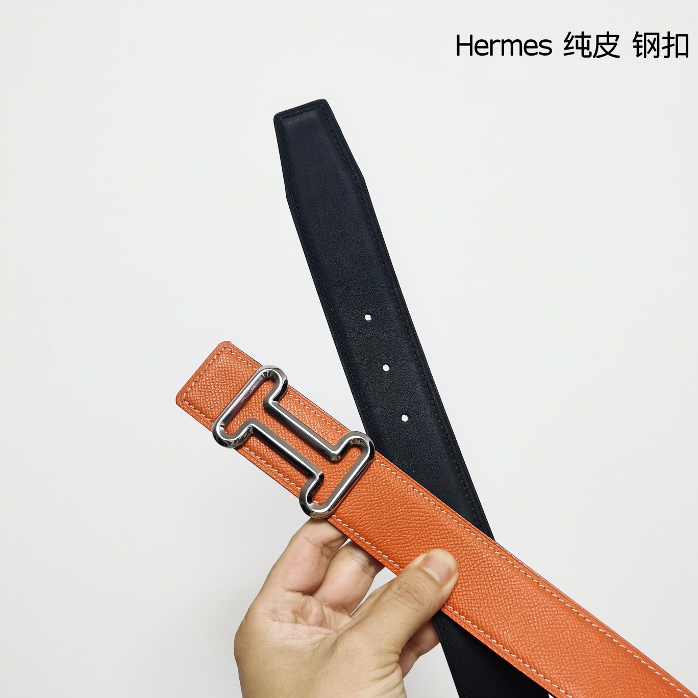 Hermes双面原版小牛皮精钢五金防刮耐磨不褪色轻奢有品位精品！