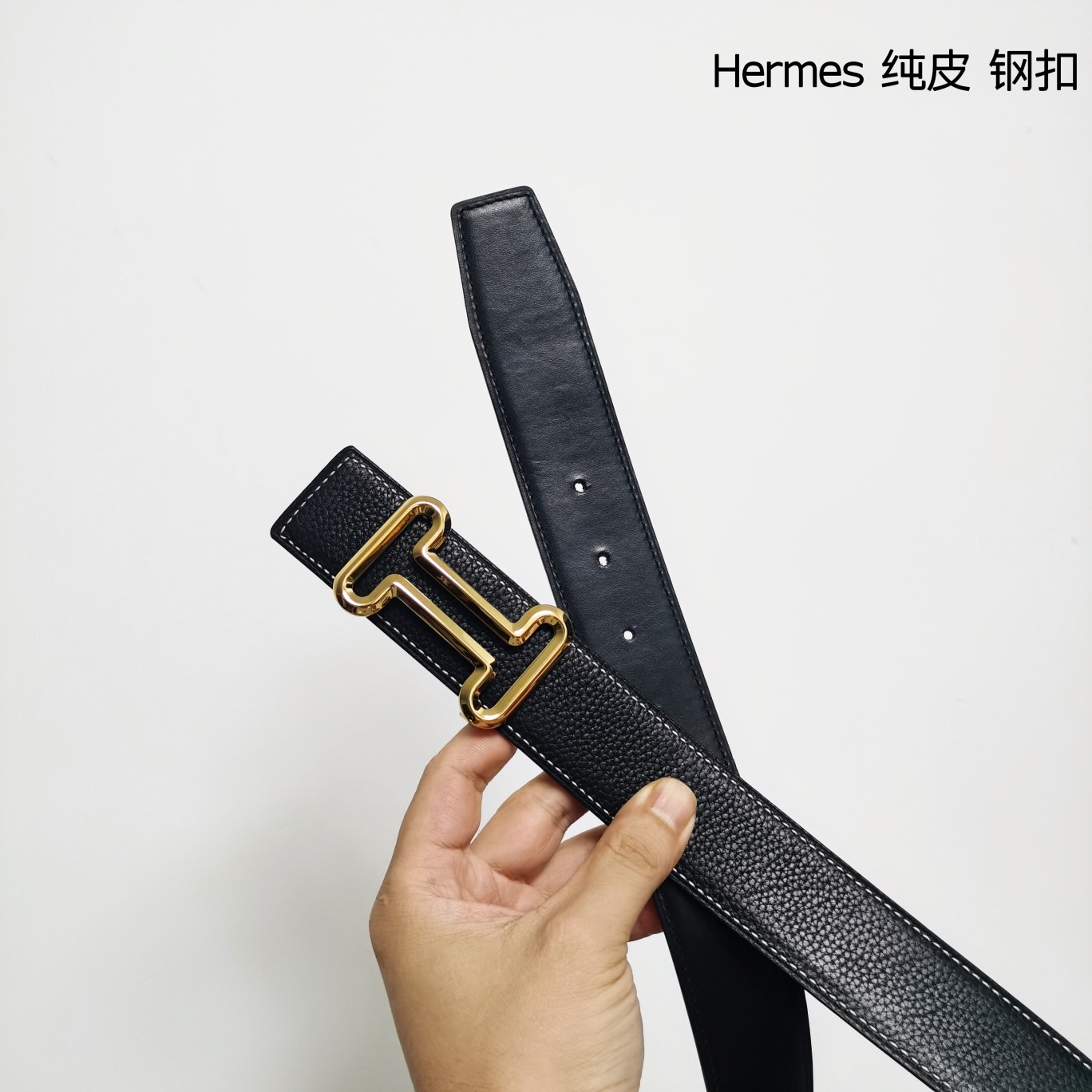 Hermes双面原版小牛皮精钢五金防刮耐磨不褪色轻奢有品位精品！