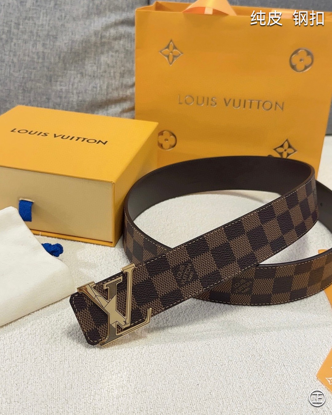   Louis Vuitton㊣ 纯钢精品，原单品质，经典印花，精工制作宽4.0cm✅  