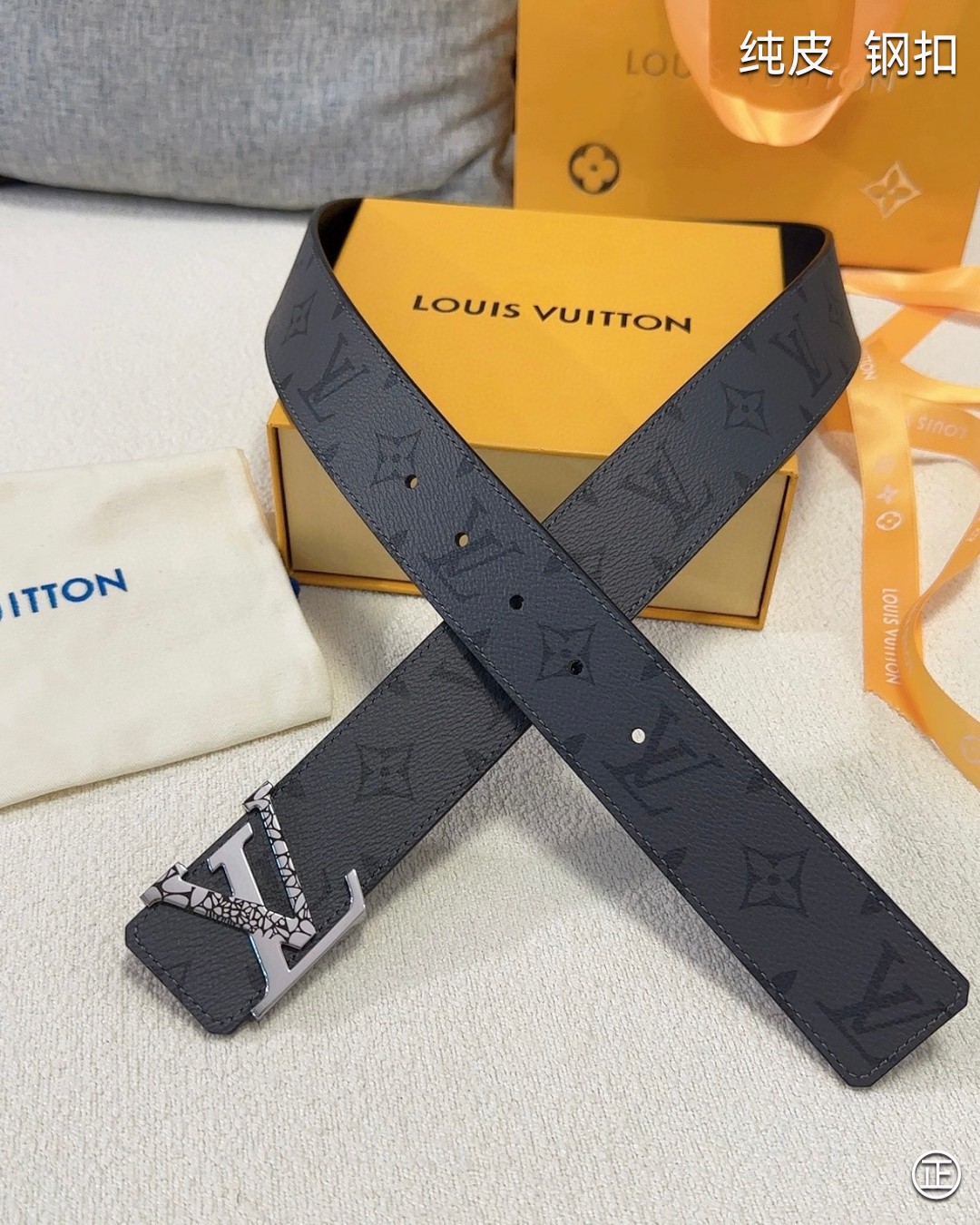   Louis Vuitton㊣ 纯钢精品，原单品质，经典印花，精工制作宽4.0cm✅  