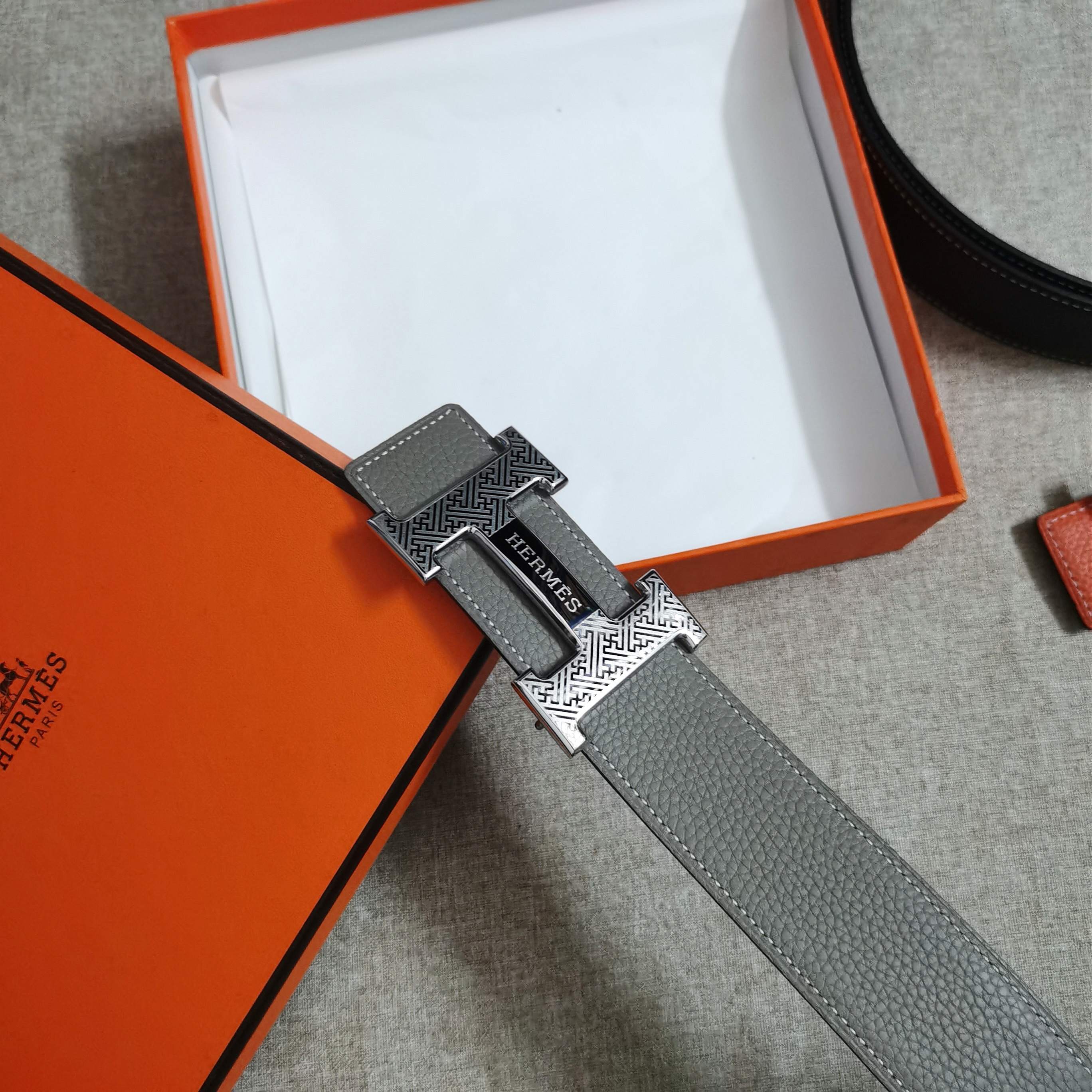  🆕HERMES㊣ 3.8cm原版头层皮，双面可用，纯钢五金，纯原！