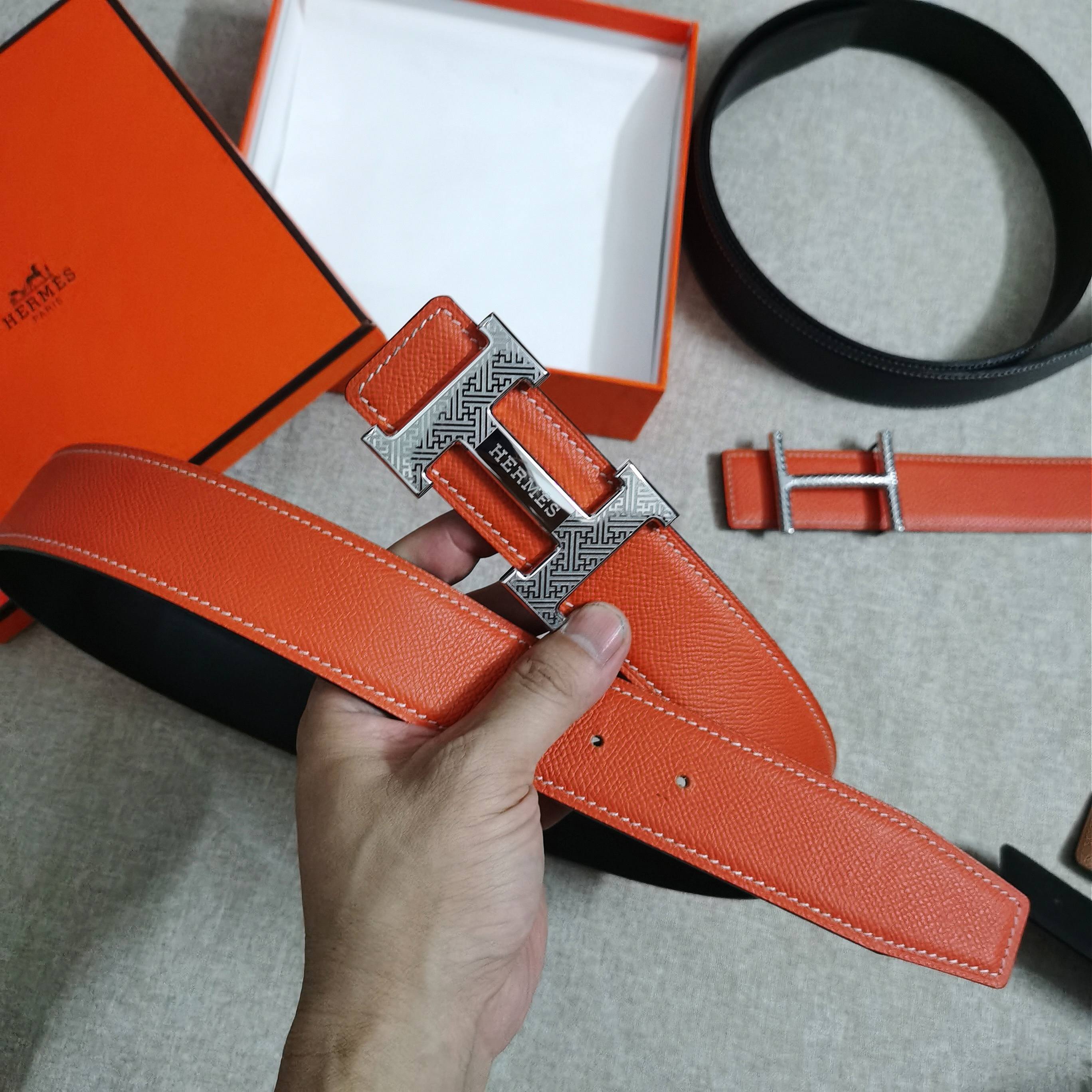 🆕HERMES㊣ 3.8cm原版头层皮，双面可用，纯钢五金，纯原！
