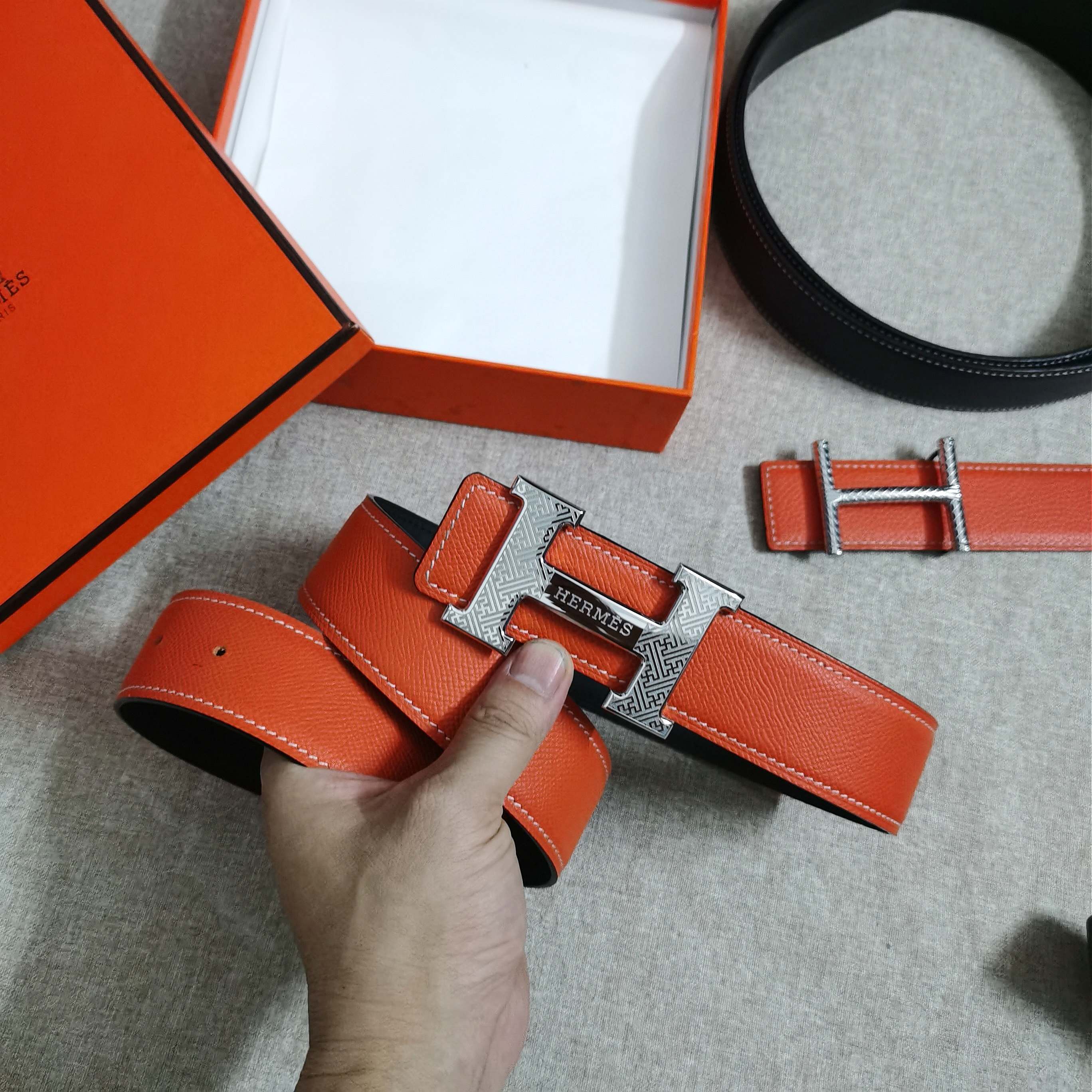 🆕HERMES㊣ 3.8cm原版头层皮，双面可用，纯钢五金，纯原！