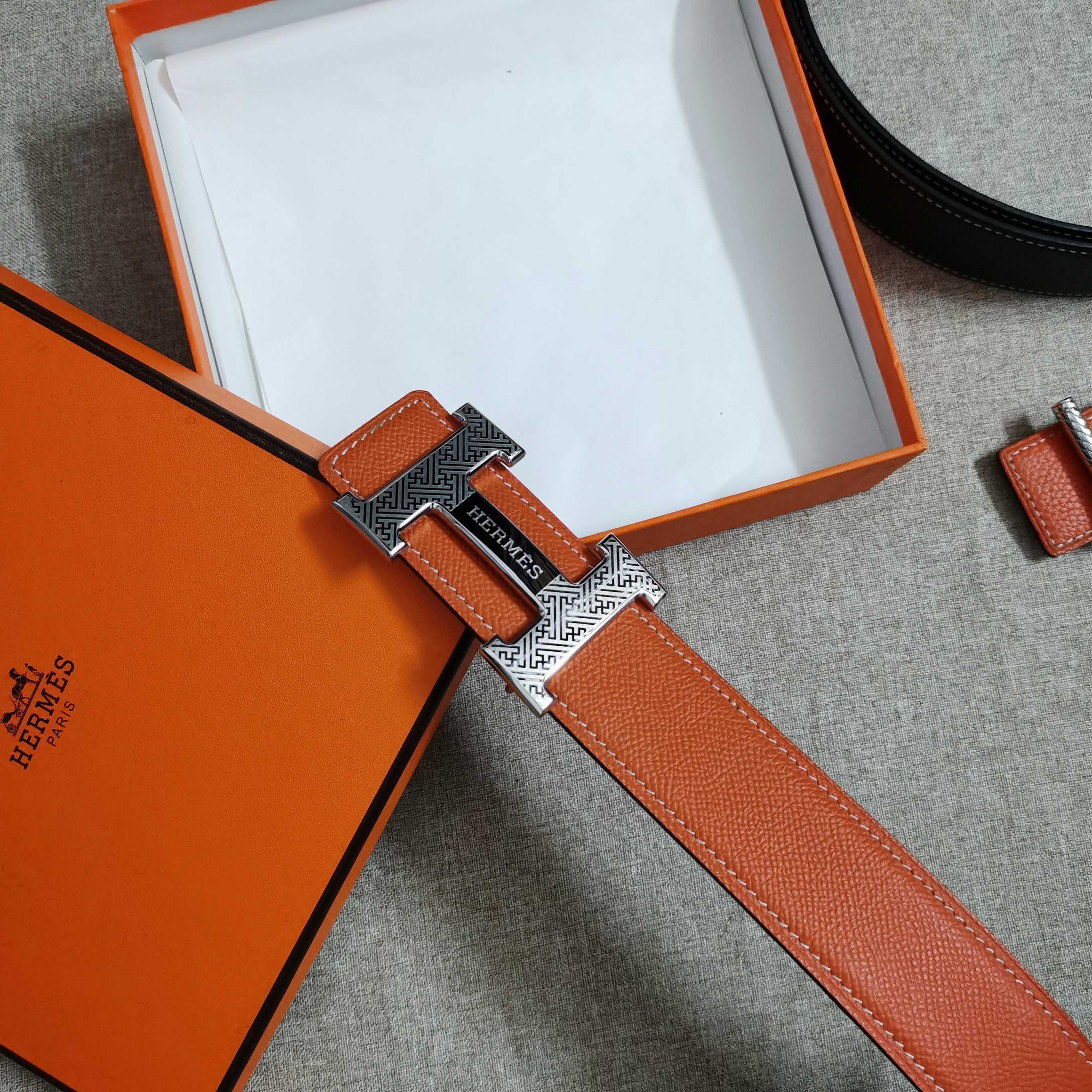 🆕HERMES㊣ 3.8cm原版头层皮，双面可用，纯钢五金，纯原！