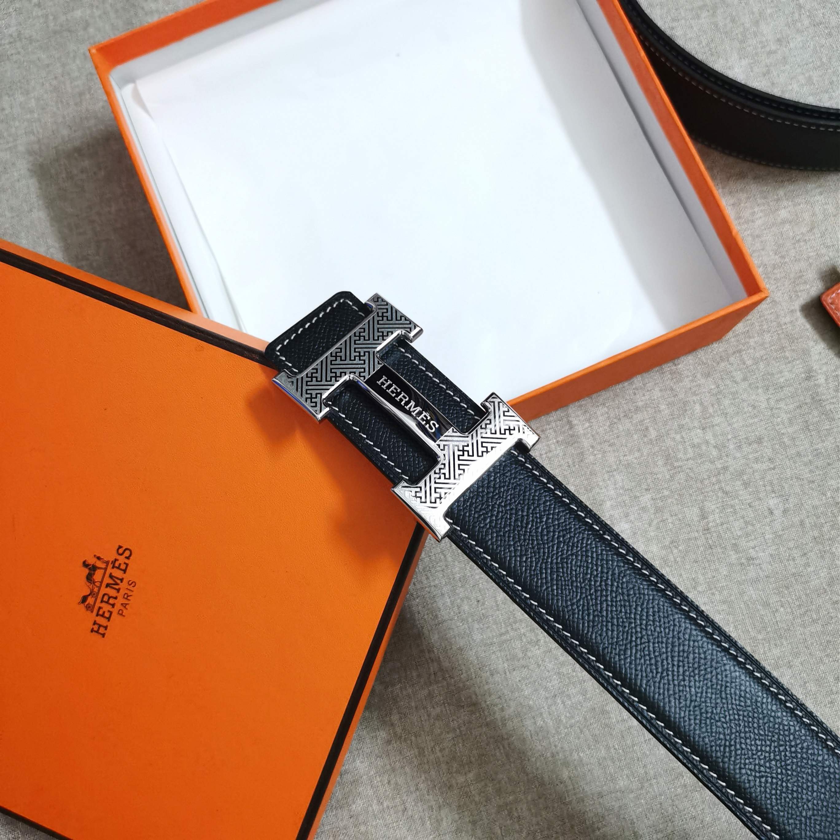 🆕HERMES㊣ 3.8cm原版头层皮，双面可用，纯钢五金，纯原！