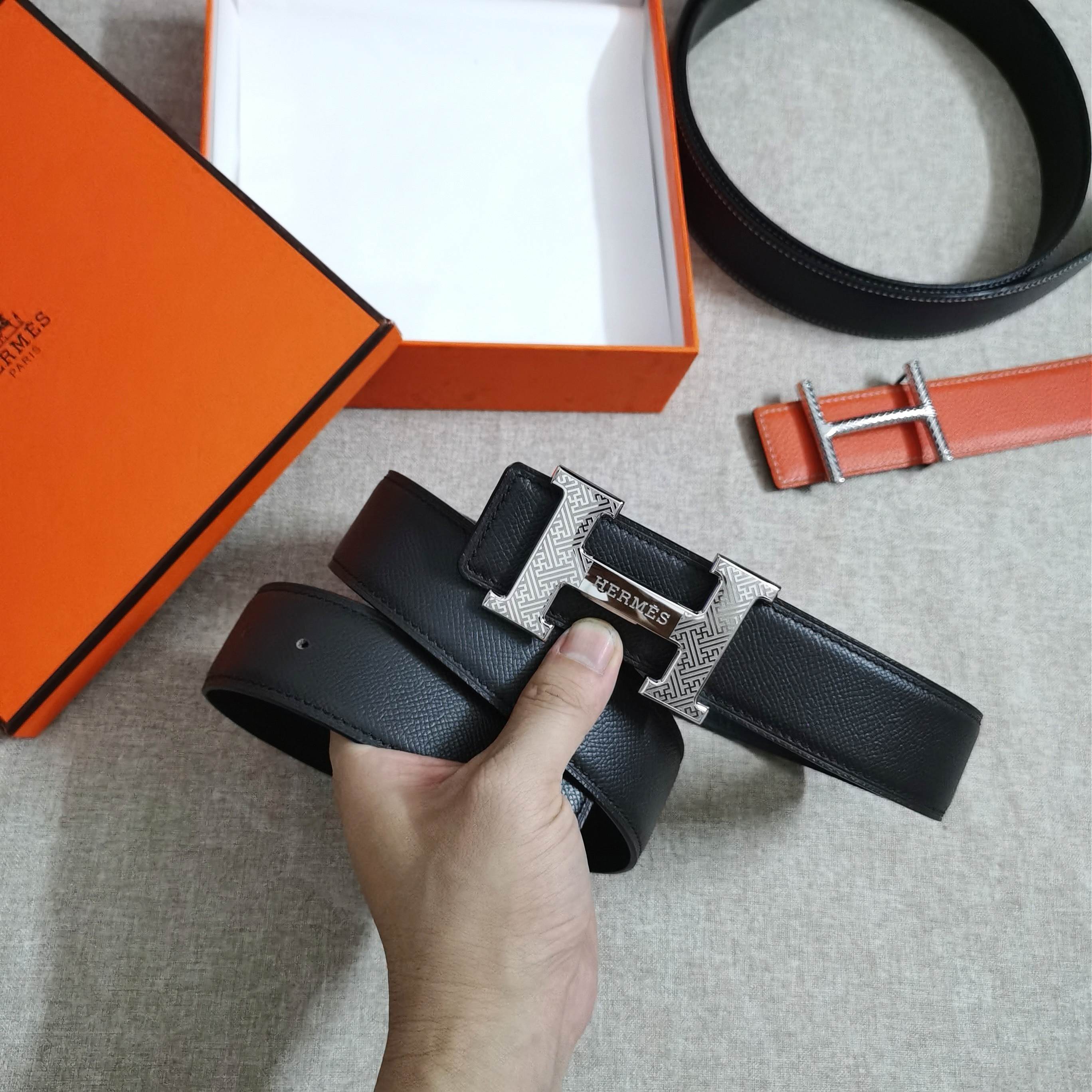 🆕HERMES㊣ 3.8cm原版头层皮，双面可用，纯钢五金，纯原！