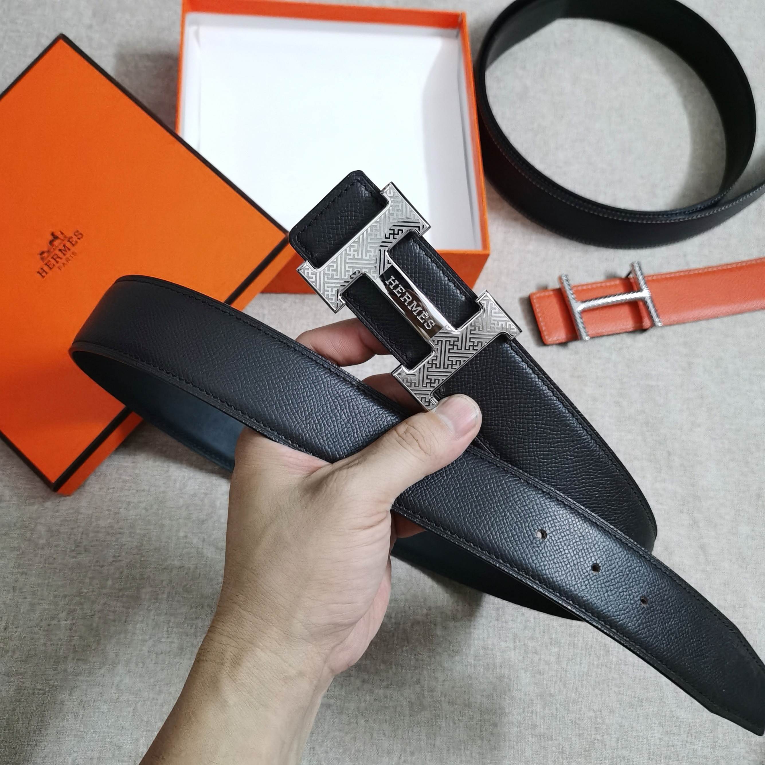 🆕HERMES㊣ 3.8cm原版头层皮，双面可用，纯钢五金，纯原！