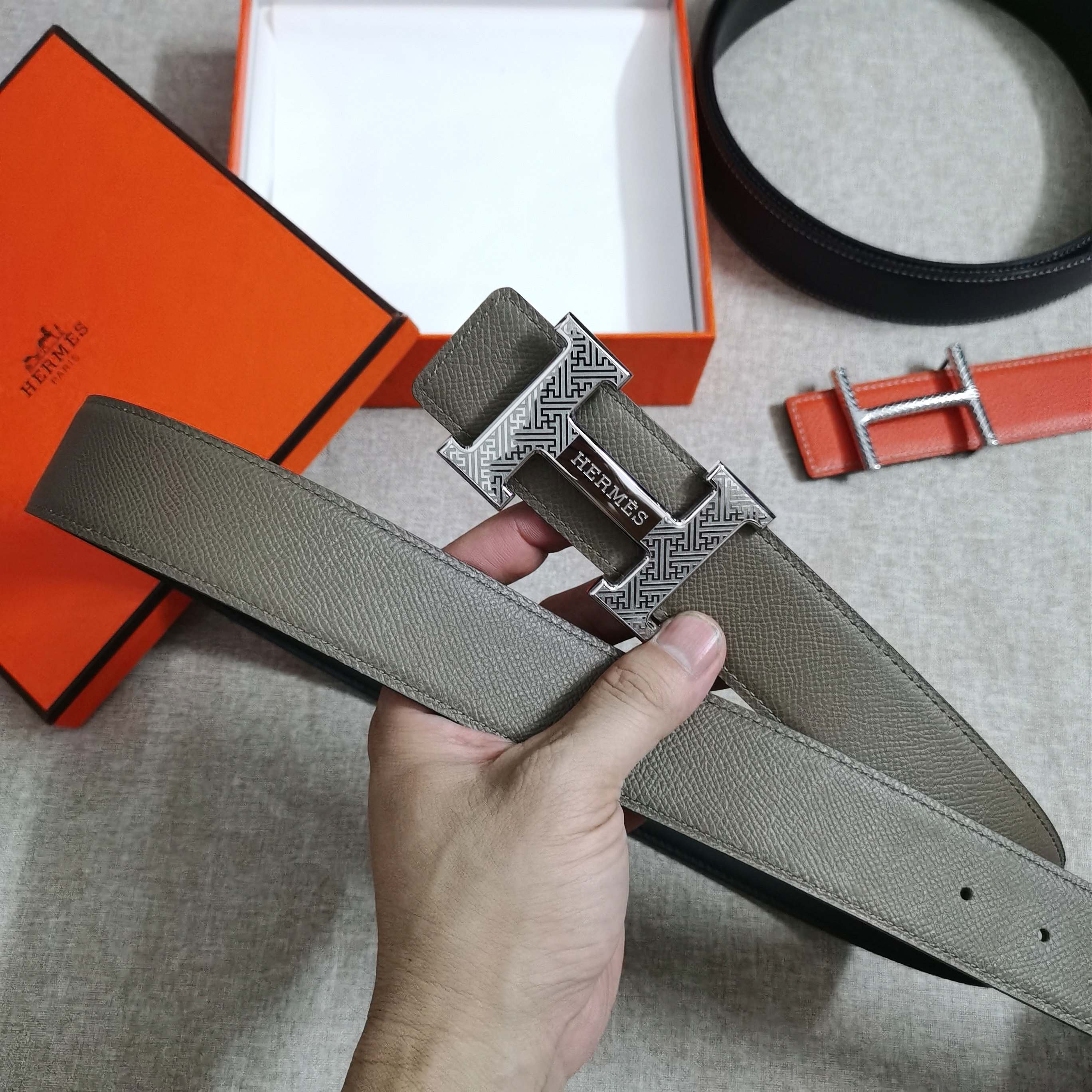 🆕HERMES㊣ 3.8cm原版头层皮，双面可用，纯钢五金，纯原！