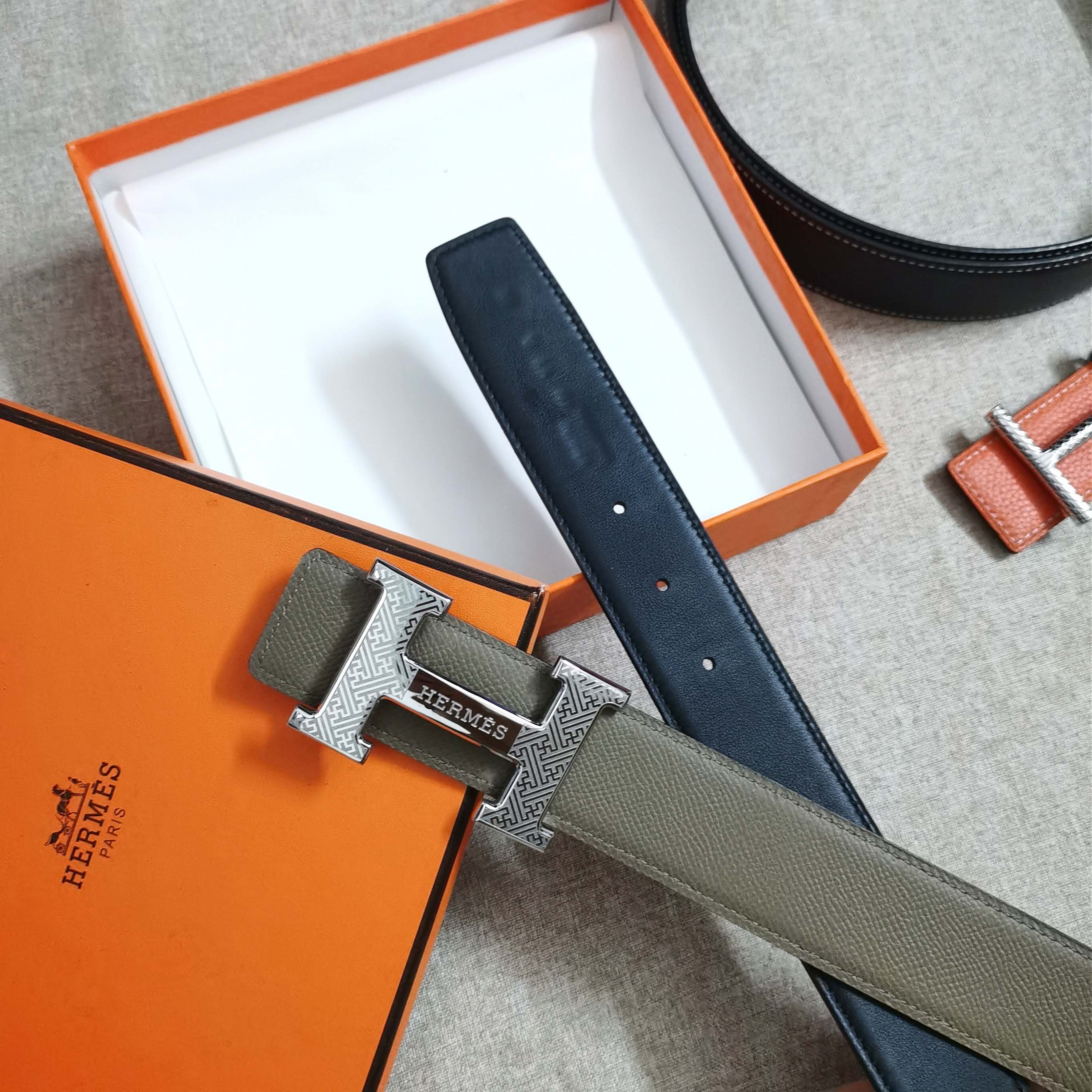 🆕HERMES㊣ 3.8cm原版头层皮，双面可用，纯钢五金，纯原！