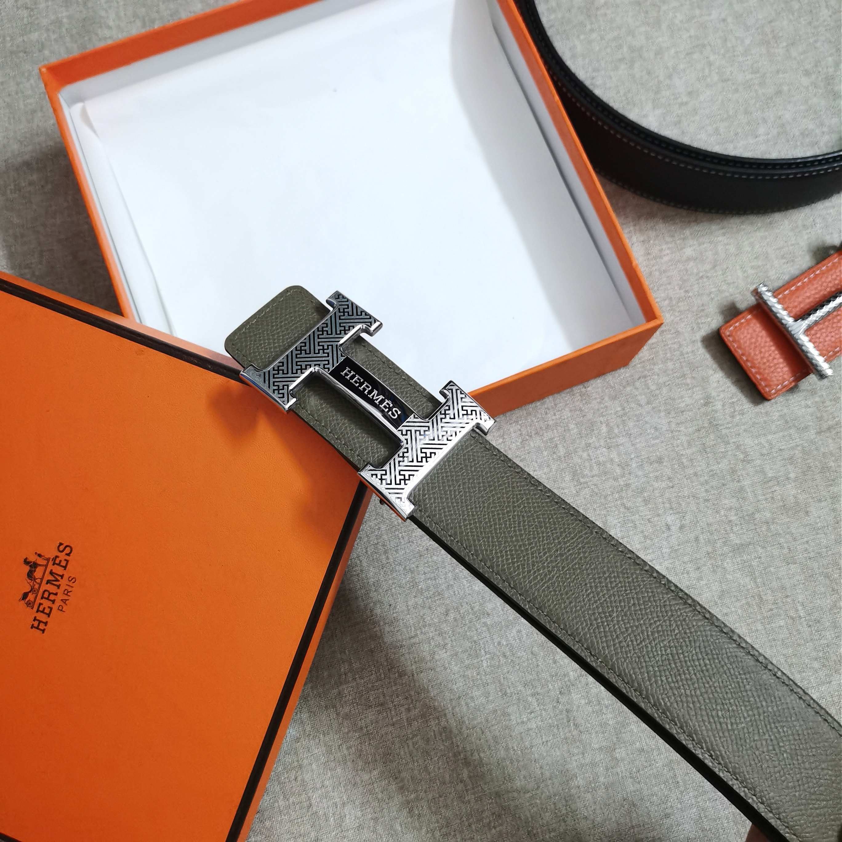 🆕HERMES㊣ 3.8cm原版头层皮，双面可用，纯钢五金，纯原！