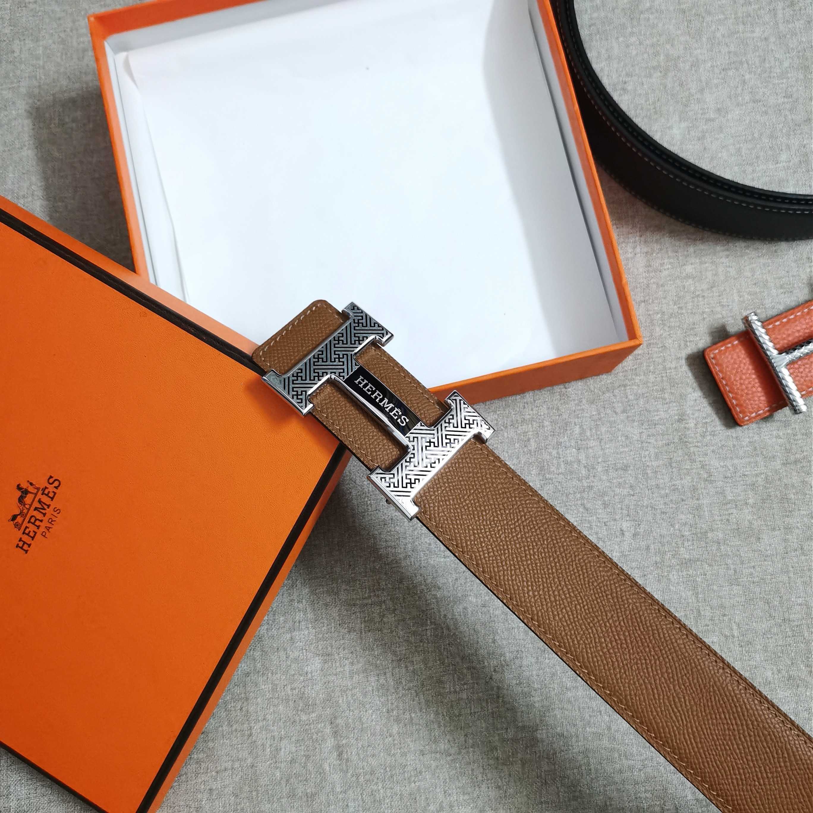 🆕HERMES㊣ 3.8cm原版头层皮，双面可用，纯钢五金，纯原！