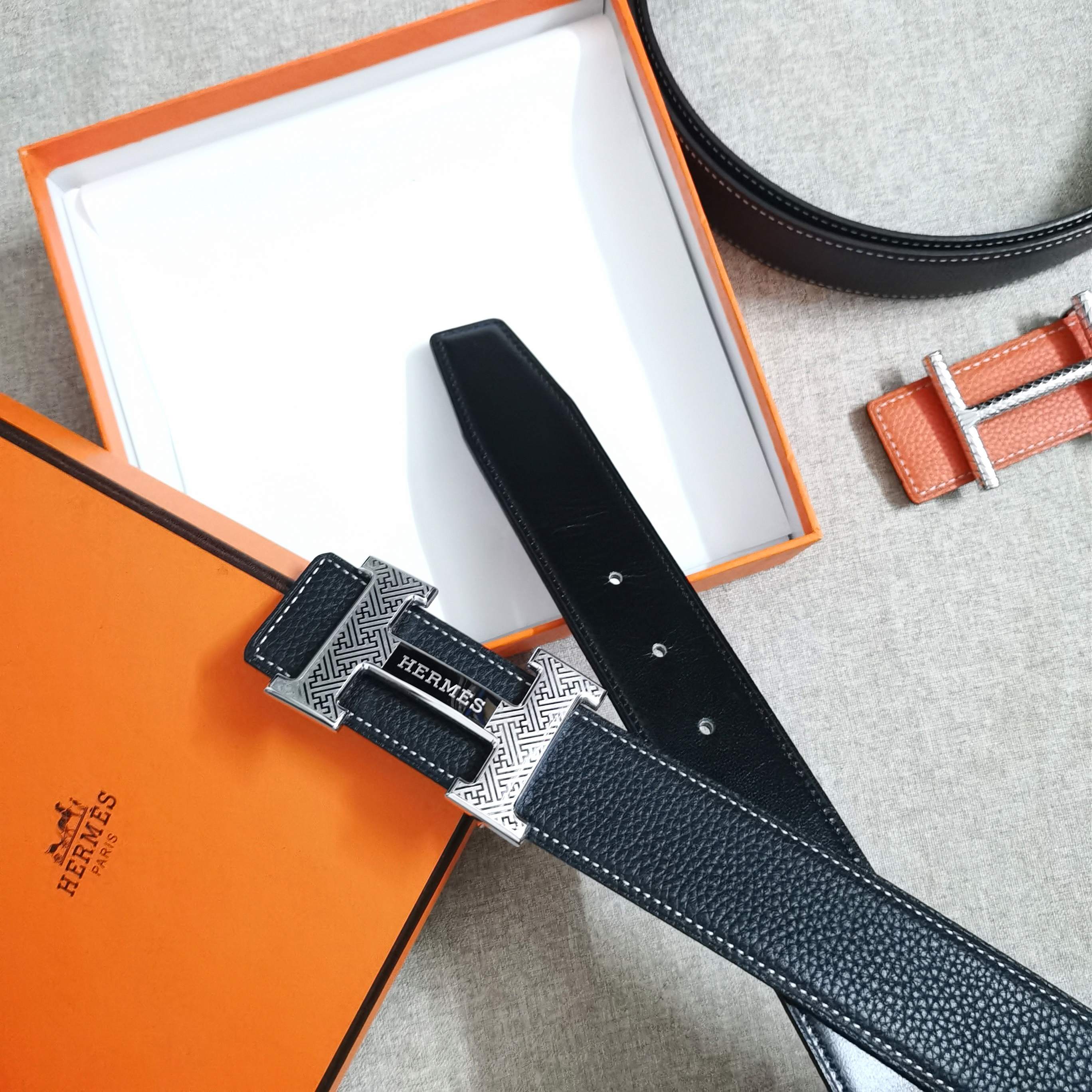 🆕HERMES㊣ 3.8cm原版头层皮，双面可用，纯钢五金，纯原！