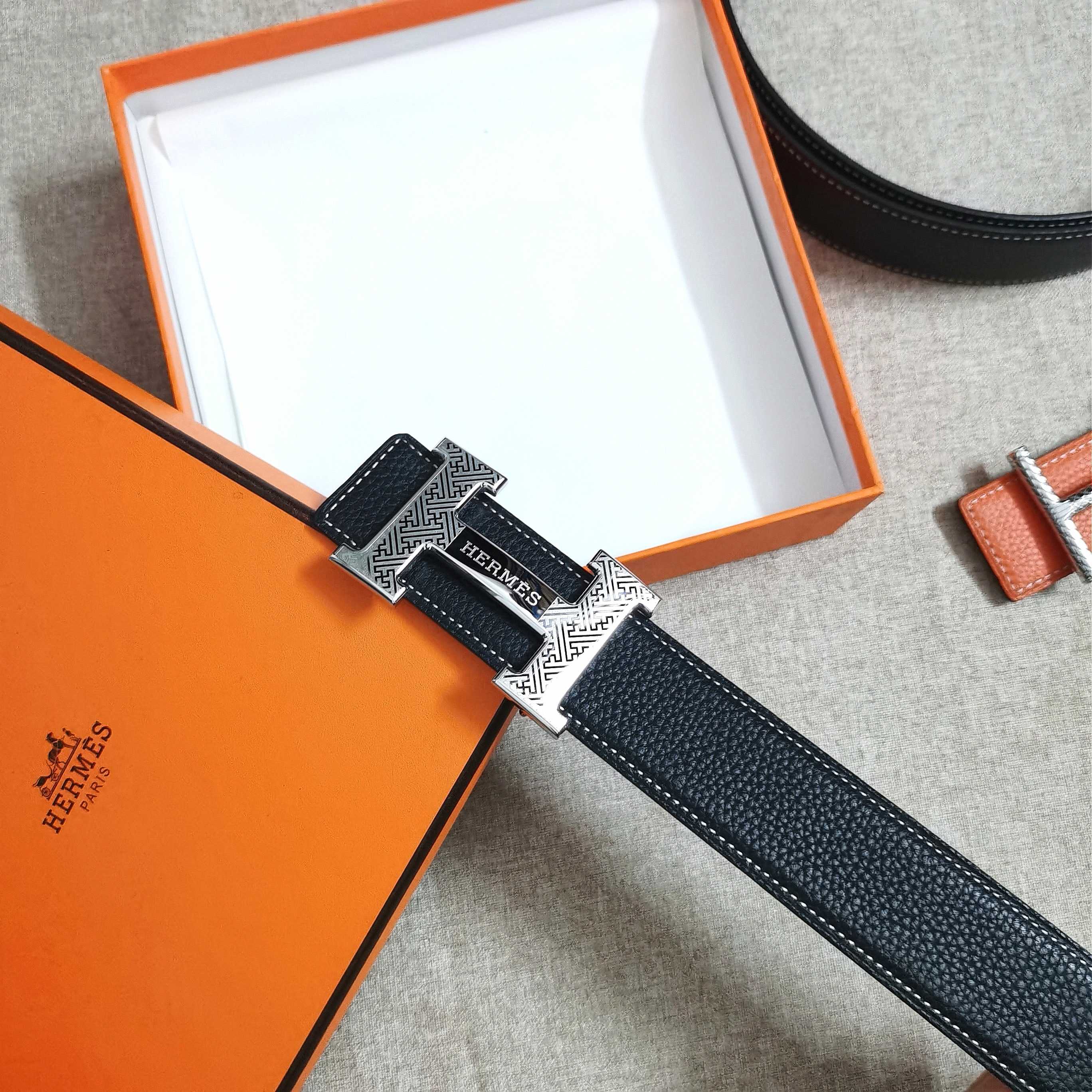 🆕HERMES㊣ 3.8cm原版头层皮，双面可用，纯钢五金，纯原！