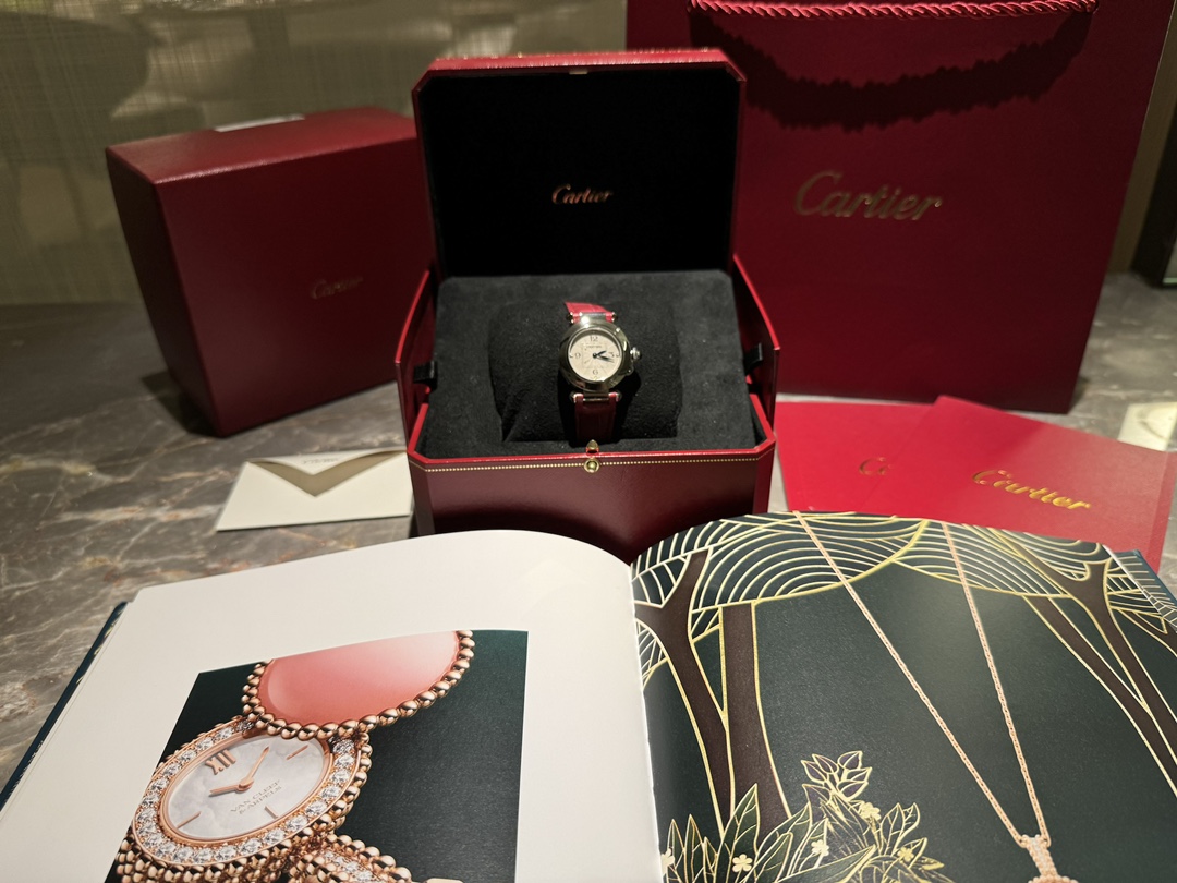 Cartier Pasha Watch Blue White Polishing Women Fall/Winter Collection