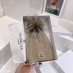 Moncler Hats Knitted Hat Weave Women Cashmere Knitting Wool Fall/Winter Collection