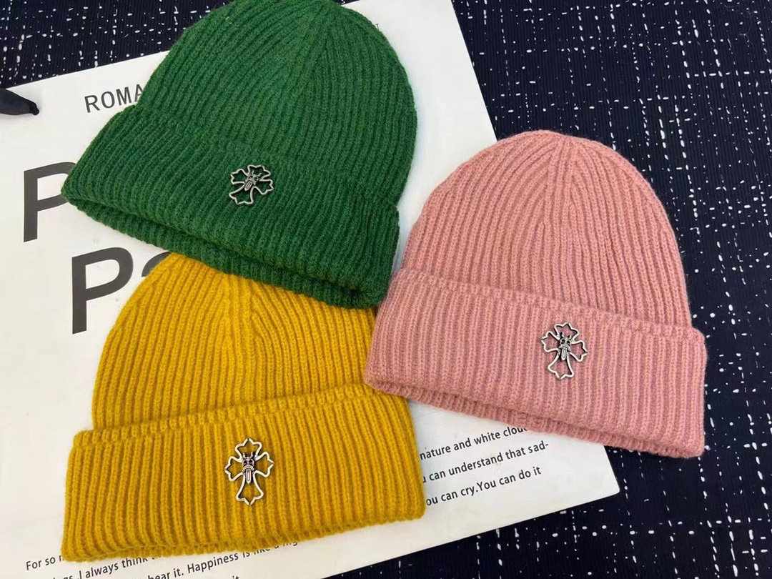 [Chrome Hearts Hats]Croheart Solid Color Beanie Strong joint brands have launc