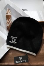 Chanel Hats Knitted Hat Knitting Rabbit Hair Wool