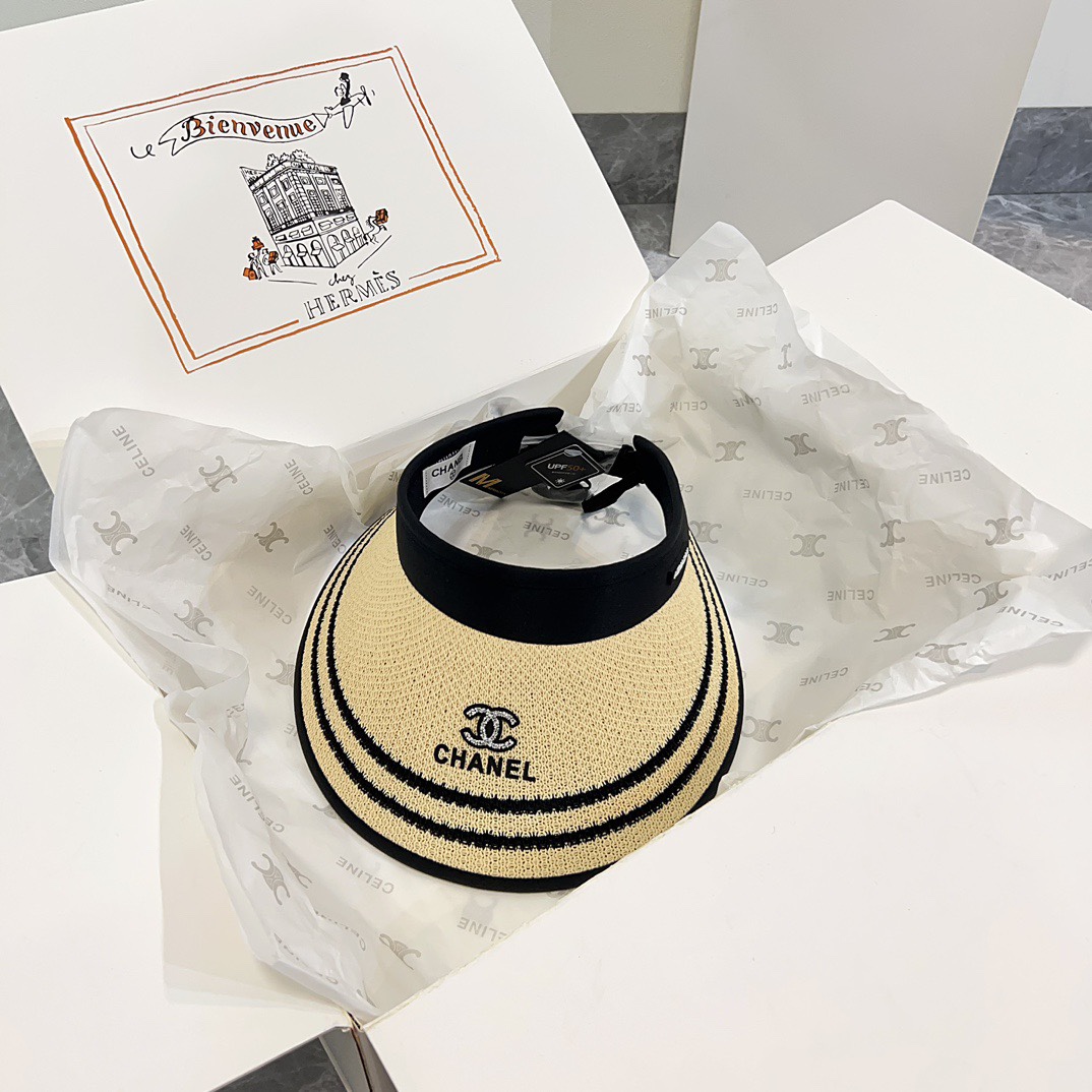 NO:193075,Running volume Chanel's new summer sky-top sun hat, UV-proof inner design, one that can be worn on a daily basis on the beach!  Hat Straw Hat Fisherman Hat Baseball Hat, Hats, Chanel, espadrilles, hats19860909跑量 香奈儿夏季新款空顶遮阳帽 防紫外线内里设计,沙滩日常都能戴的一款！帽子草帽渔夫帽棒球帽,帽子,chanel,espadrilles,hats,hat