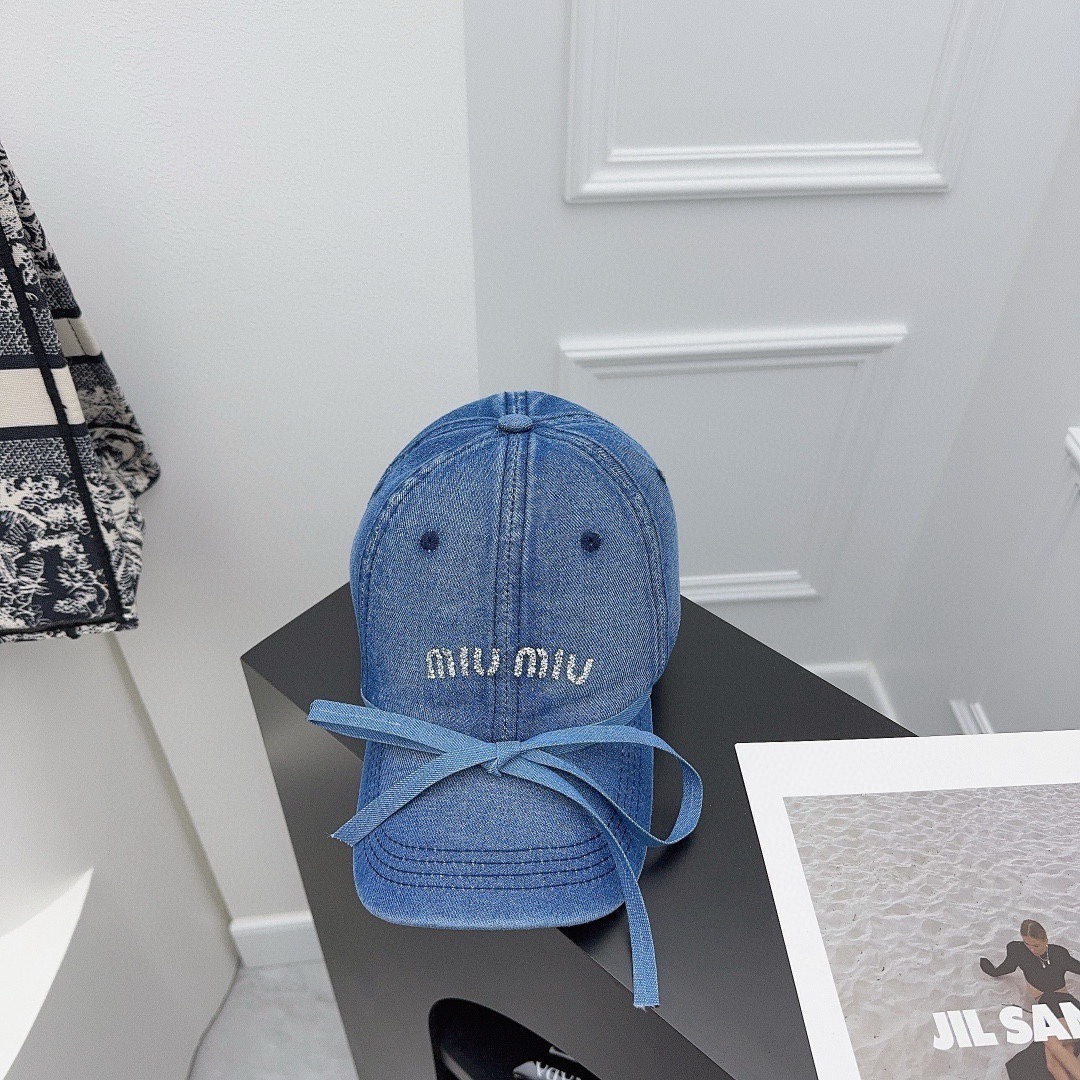 NO:193869,Running volume Miu~Spring and Summer Series denim baseball cap upgraded color system, a perfect hit!  Super bow, full of summer atmosphere!  Hat fisherman hat baseball hat knit hat, hat, miumiu, espadrilles, hats19860909跑量 Miu～春夏系列牛仔棒球帽 升级版色系,妥妥的爆款！ 超的蝴蝶结,夏季氛围感拉满！帽子渔夫帽棒球帽针织帽,帽子,miumiu,espadrilles,hats,hat