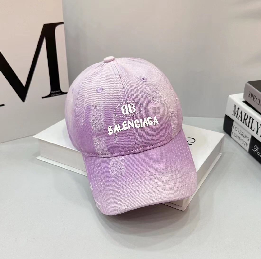 Especial: Gorra de béisbol de Balenciaga, nuevo color degradado, elegante y de alta gama. Unisex, forma correcta. Gorra…