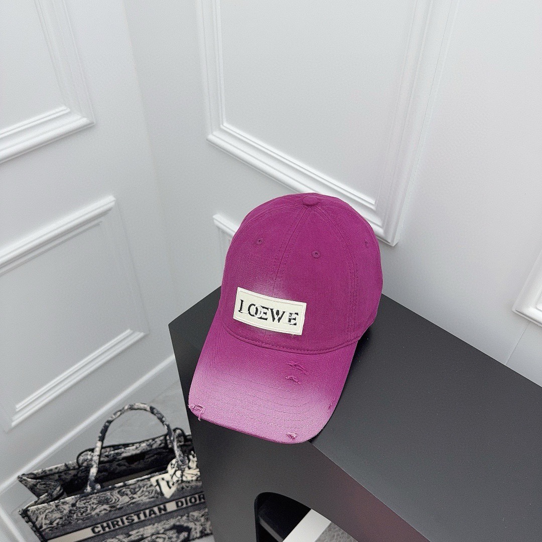 Venta rápida Gorra de béisbol Loewe, nueva colección de teñido anudado de primavera/verano, colores muy espec…