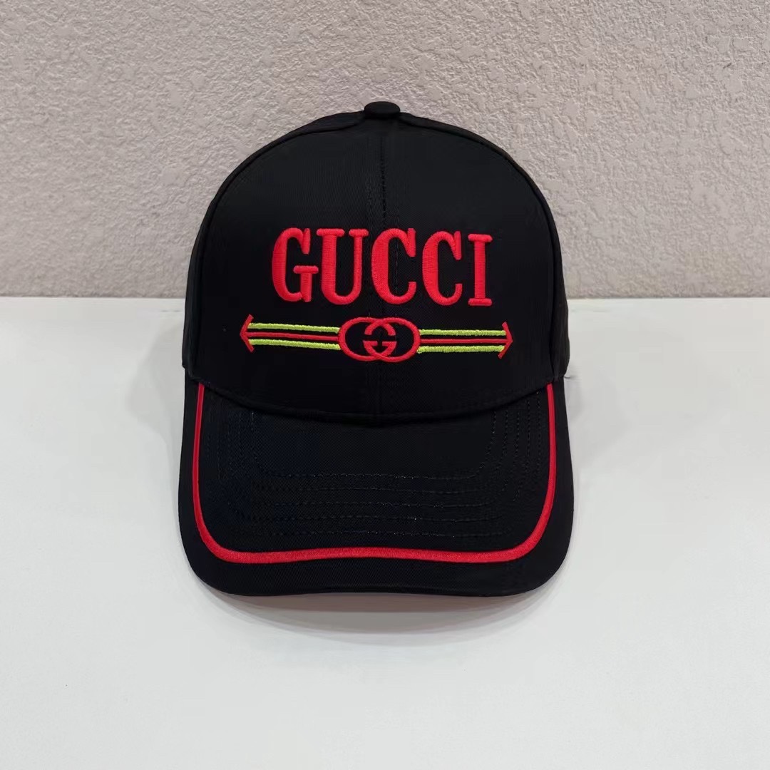 Venta en volumen Gucci bordado, lanzamiento oficial sincronizado, gorra de béisbol 🧢, etiqueta de lavado y colgante co…