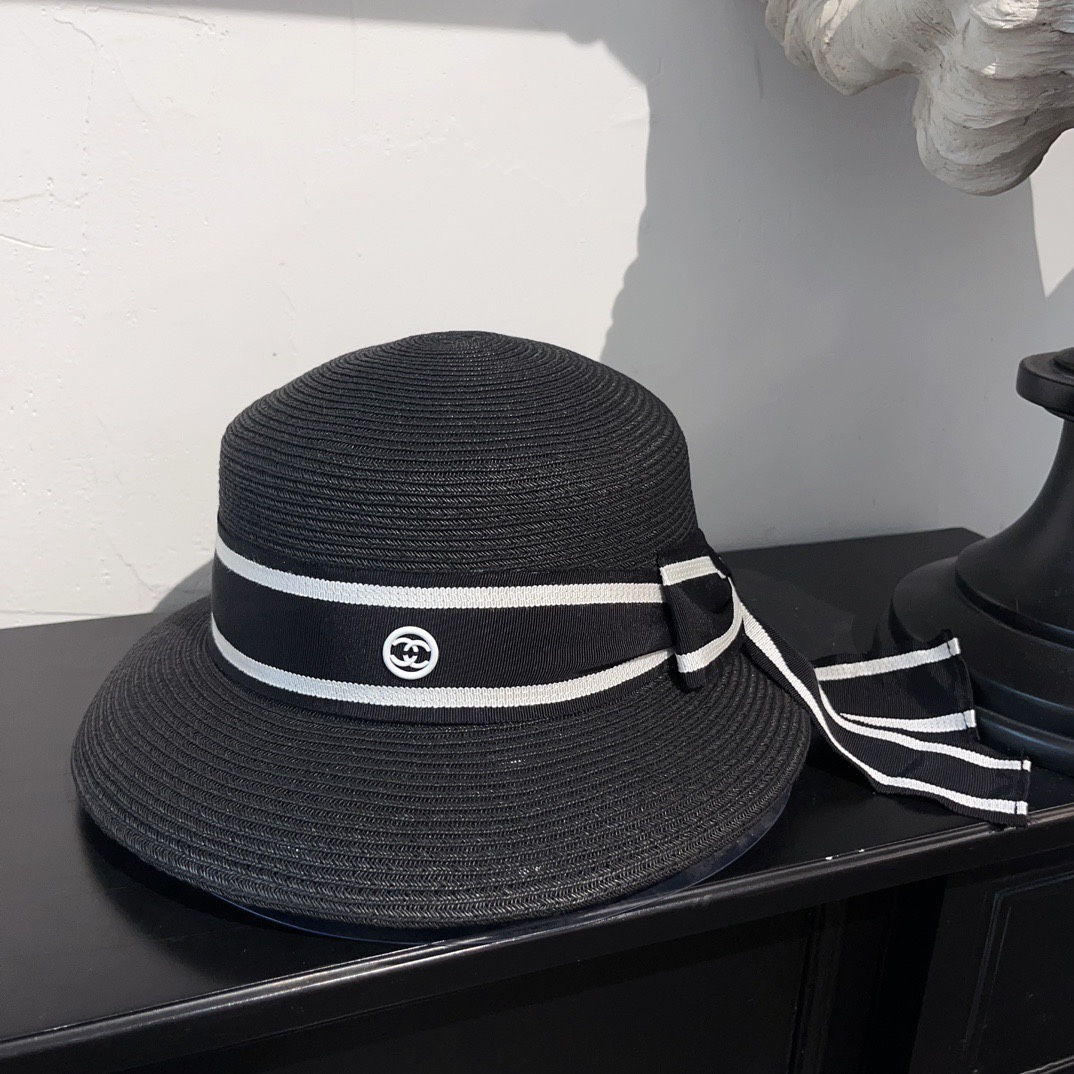 NO:205451,Running volume New - Xiaoxiang~ Color-blocked webbing straw pot hat Elegant Hepburn style Khaki Black hat Fisherman hat Baseball hat Knitted hat, hat, espadrilles, hats19860909跑量 上新 —— 小香～ 拼色织带草盆帽 优雅赫本风 卡其色 黑色帽子渔夫帽棒球帽针织帽,帽子,espadrilles,hats,hat