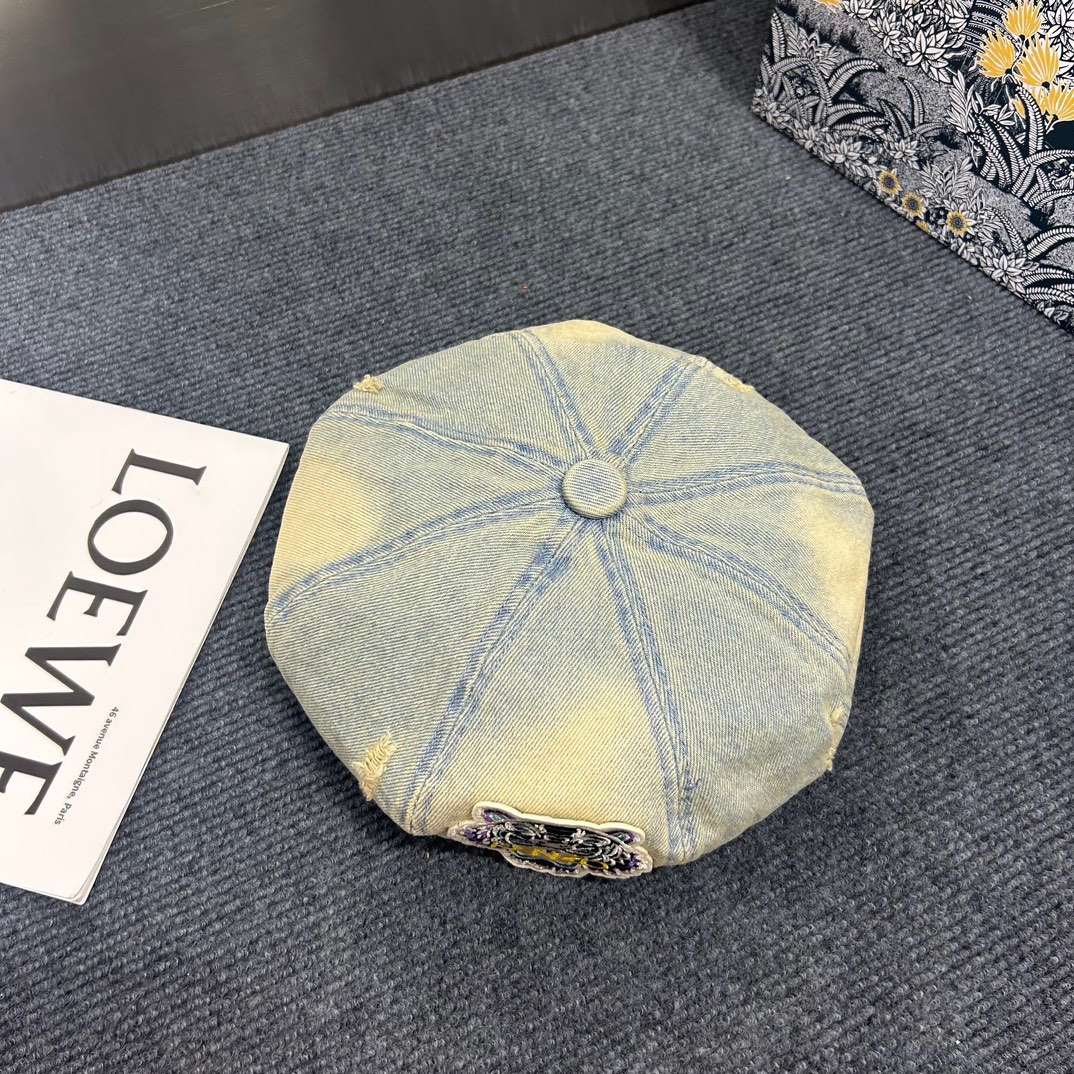 NO:206897,Running volume [Kenzo] new denim beret, counter classic style, male and female hat straw hat fisherman hat baseball hat, hat, espadrilles, hats19860909跑量【Kenzo】新款牛仔贝雷帽,专柜经典款,男女通用帽子草帽渔夫帽棒球帽,帽子,espadrilles,hats,hat