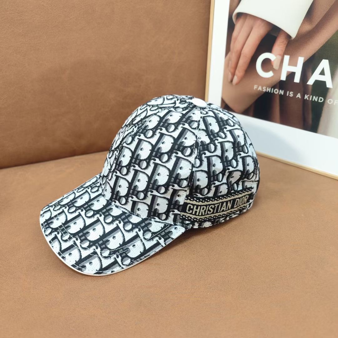 Gorra de béisbol Dior de nueva temporada, con estampado clásico Dior, estilo vintage, agotada en tiendas, fabricada con…