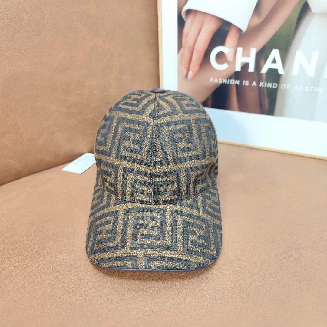 Venta rápida Fendi nueva gorra de béisbol original, encanto vintage clásico, popular agotada en tiendas, molde 1:1, lon…