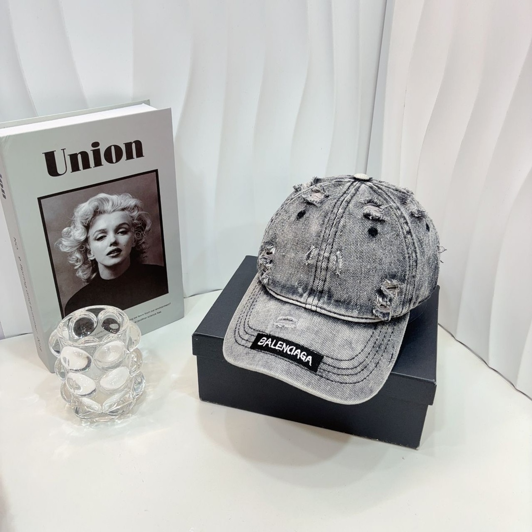 Venta rápida: nueva gorra de béisbol de mezclilla de Balenciaga, tan bonita que querrás todos los colores, proceso de l…