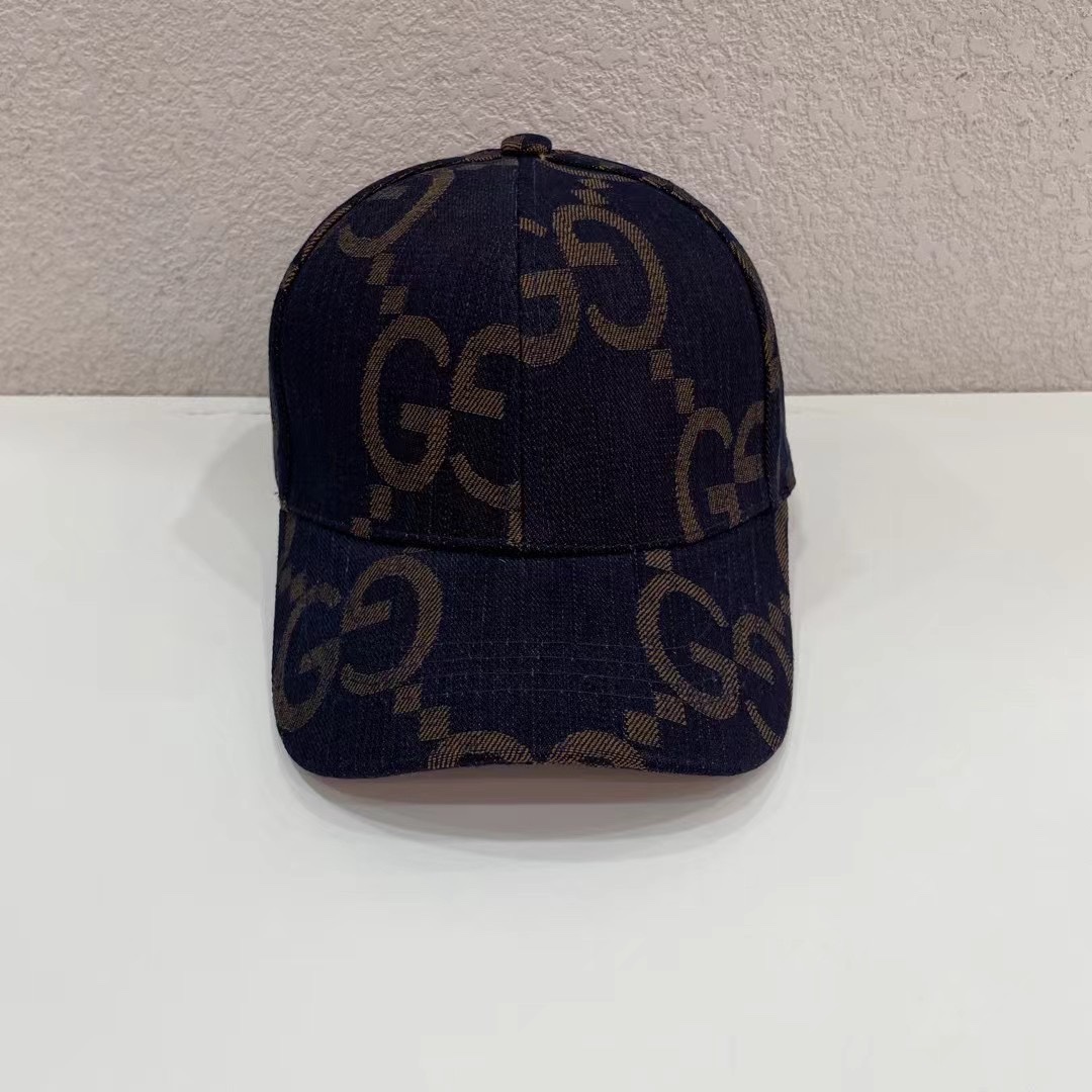 Venta rápida Gucci ~ nueva gorra de béisbol con patrón oscuro, estilo lujoso y discreto, logotipo oscuro, sutil, para a…