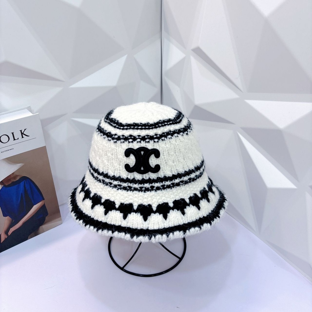 Celine, nuevo modelo de sombrero de cubo de ganchillo. Es simplemente el estilo de diosa elegante. La textura es excele…