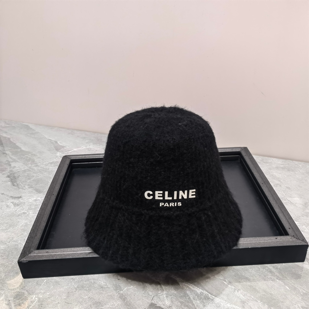 Volumen Celine nuevo sombrero de pescador de lana, ¡chicas elegantes, vamos!