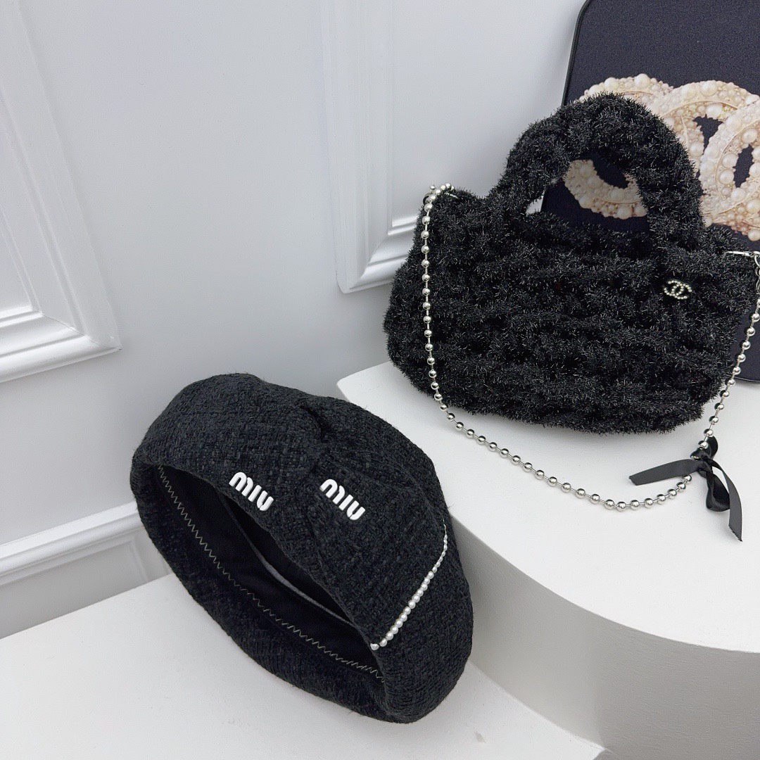 Venta Rápida MiuMiu Nuevo Sombrero de Boina Hecho a Mano, Tela Clásica de Copo de Nieve, Muy Elegante, ¡Personalidad al…
