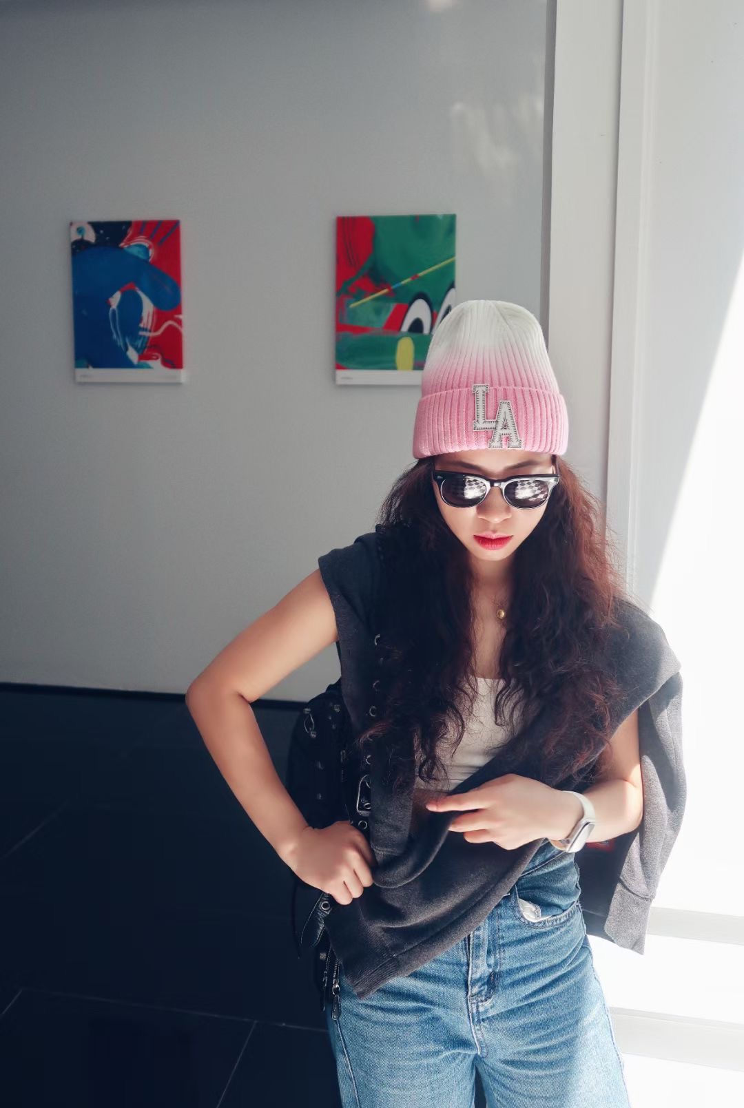 NO:214384,Running volume La gradient wool, a small and fresh style with classic logo [Perfect] Hat Fisherman's hat Baseball hat Knitted hat, hat, espadrilles, hats19860909跑量 La渐变色毛线,小清新风搭配经典logo的流量款[得意]帽子渔夫帽棒球帽针织帽,帽子,espadrilles,hats,hat