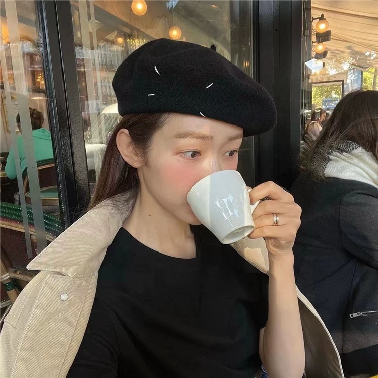 NO:215148,Running volume Magila ~ Single-size wool beret Classic versatile, not picky ~ Hat Fisherman's hat Baseball hat Knit hat, hat, masion margiela, espadrilles, hats19860909跑量 马吉拉～补单款羊毛贝雷帽 经典百搭,不挑人～帽子渔夫帽棒球帽针织帽,帽子,masion margiela,espadrilles,hats,hat