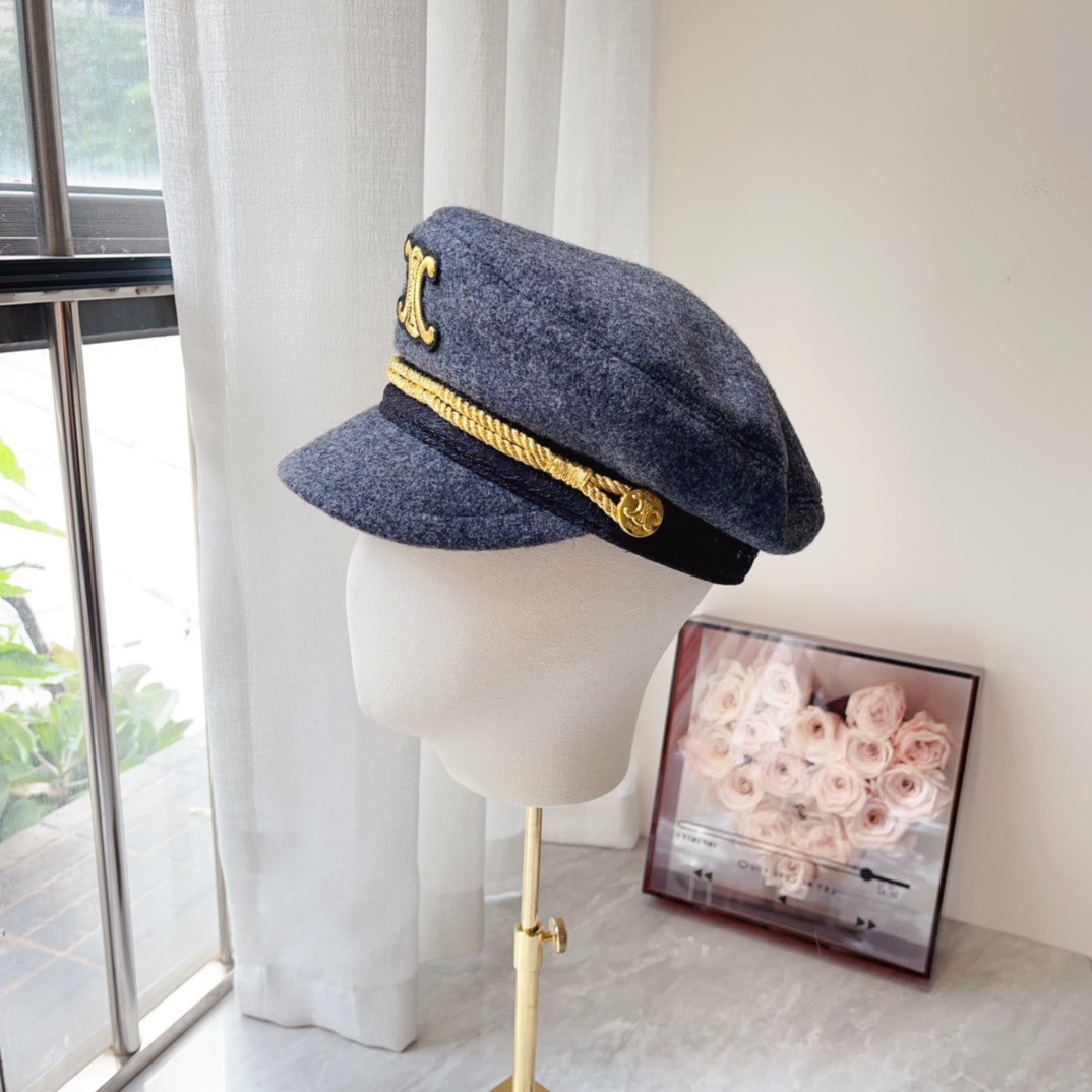 NO:215496,Running volume high-end!  Celine's new season of soul single product Navy hat is really amazing!  The same catwalk hat of Lisa, it looks so beautiful, high-end and soft wool, high-end customization!  The secret of the girl's hat, fisherman hat, baseball hat, knit hat, hat, celine, espadrilles, hats19860909跑量 高版！ Celine新一季灵魂单品海军帽 真的A爆啦！Lisa同款走秀款报童帽,真的太好看啦 高级感拉 优质柔软羊毛 高端定制！ 高颅顶女孩的秘密帽子渔夫帽棒球帽针织帽,帽子,celine,espadrilles,hats,hat