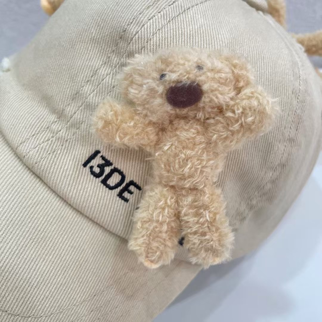 “168 Baseball Caps: 3D Bear Design, Water-Washing, Stereo Dolls” - 图片 9