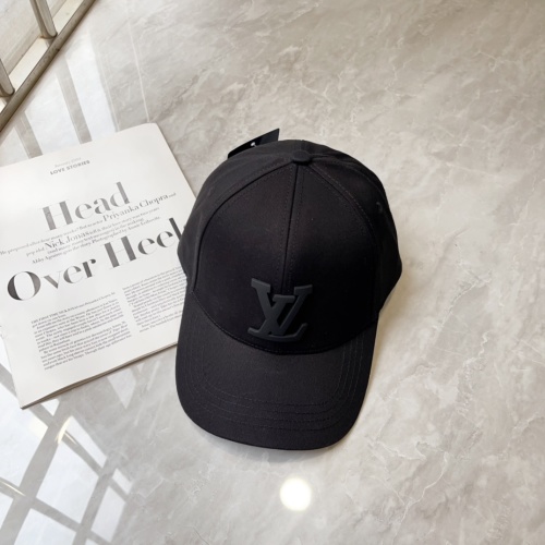 Louis Vuitton Heren Dames Baseball Cap - Zwart Katoen - Verstelbare Pasvorm 1 Louis Vuitton Heren Dames Baseball Cap - Zwart Katoen - Verstelbare Pasvorm