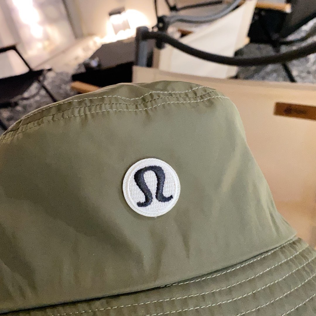 Run LuLulemon 2025, new fish hat. He’s a man and a woman. Rice, gray, olive green - 图片 5